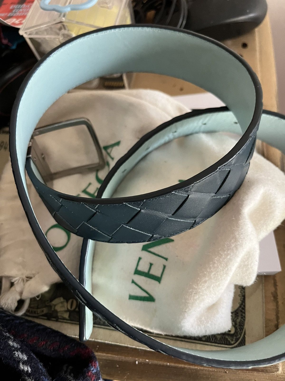 Bottega Veneta Ceinture Réversible Intrecciato Size 34 - 1 Thumbnail