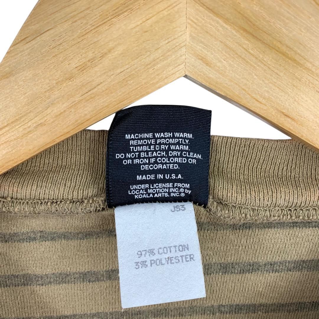 Vintage Vintage 90s LOCAL MOTION stripe embroidery surfing tee Size US L / EU 52-54 / 3 - 9 Thumbnail