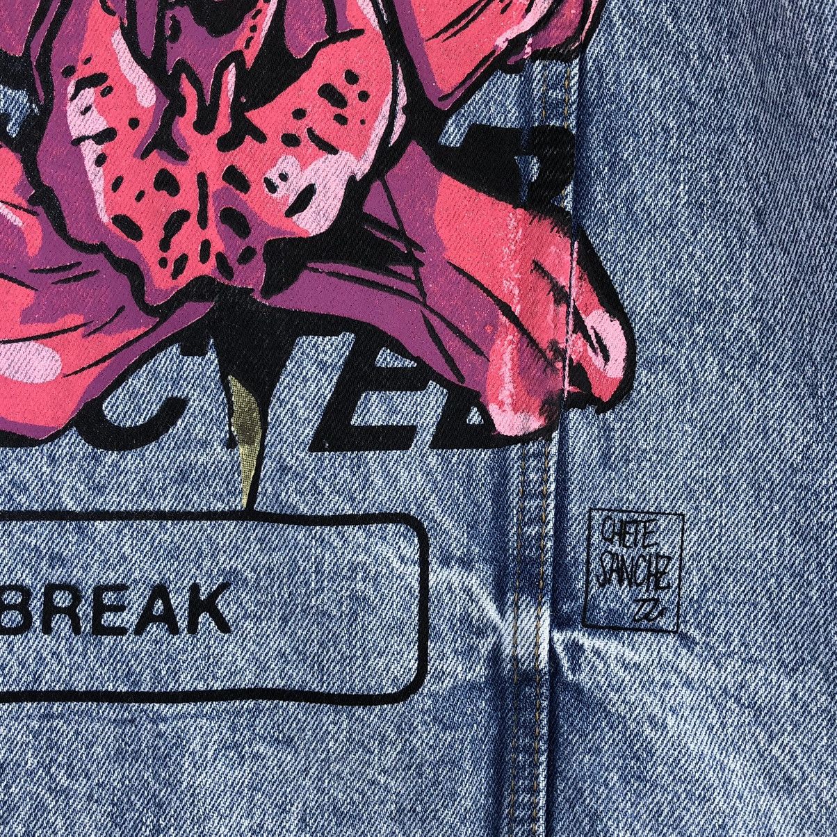 Zara SS 2023 ZARA DENIM JACKET WITH GRAFFITI PRINT Size US M / EU 48-50 / 2 - 9 Thumbnail