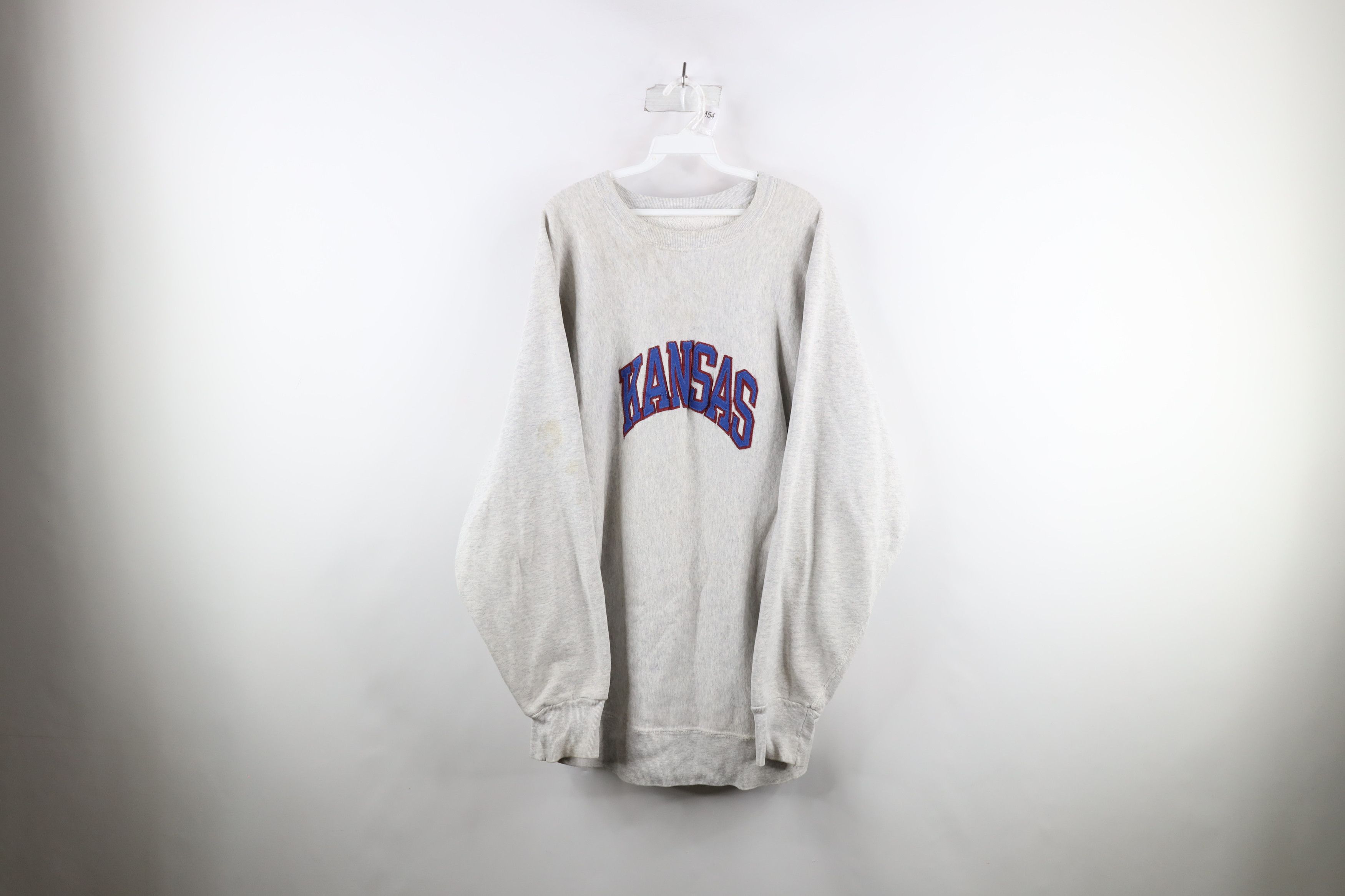 Image of Vintage 90's Champion Reverse Weave University Sweatshirt in Grey, Men's (Size XL)