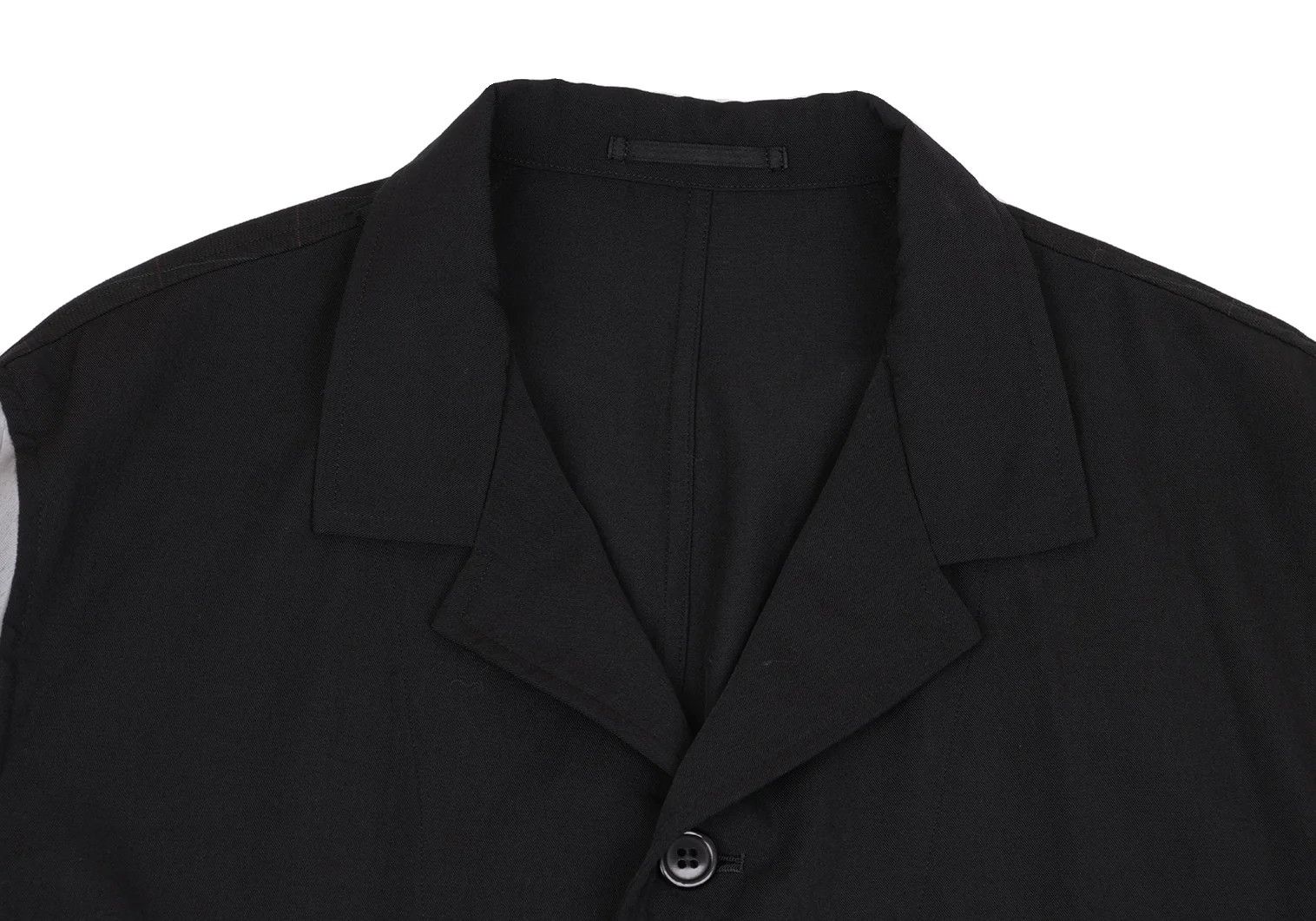 Comme des Garcons Homme Plus Color Block Sleeve Coat in Black and Gray, Size M Size US M / EU 48-50 / 2 - 3 Thumbnail