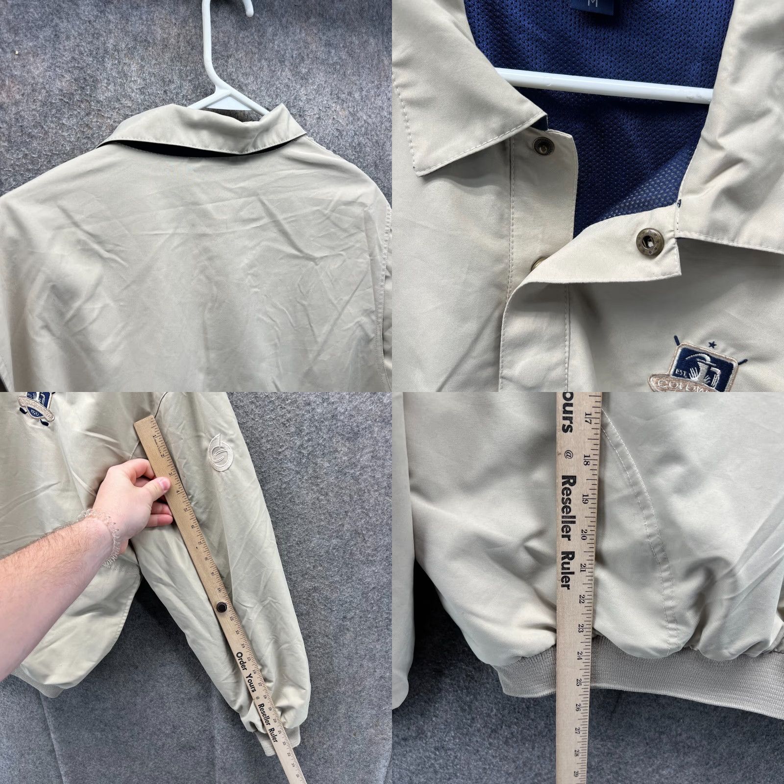 Vintage VINTAGE Sunderland Of Scotland Jacket Mens M Beige Windbreaker 1/4 Zip 90s Size US M / EU 48-50 / 2 - 8 Thumbnail
