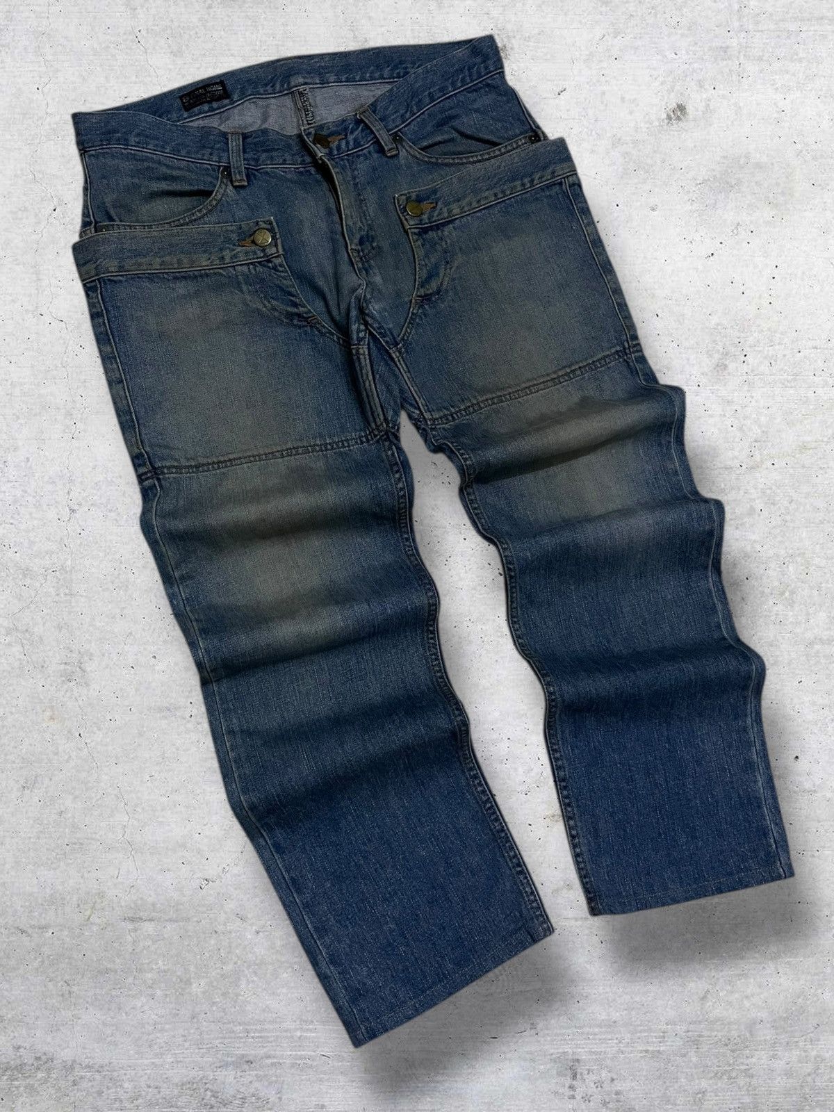 Final Home VINTATE FINAL HOME JAPAN DESIGNER ARCHIVE DOUBLE WAIST DENIM Size US 33 - 2 Thumbnail