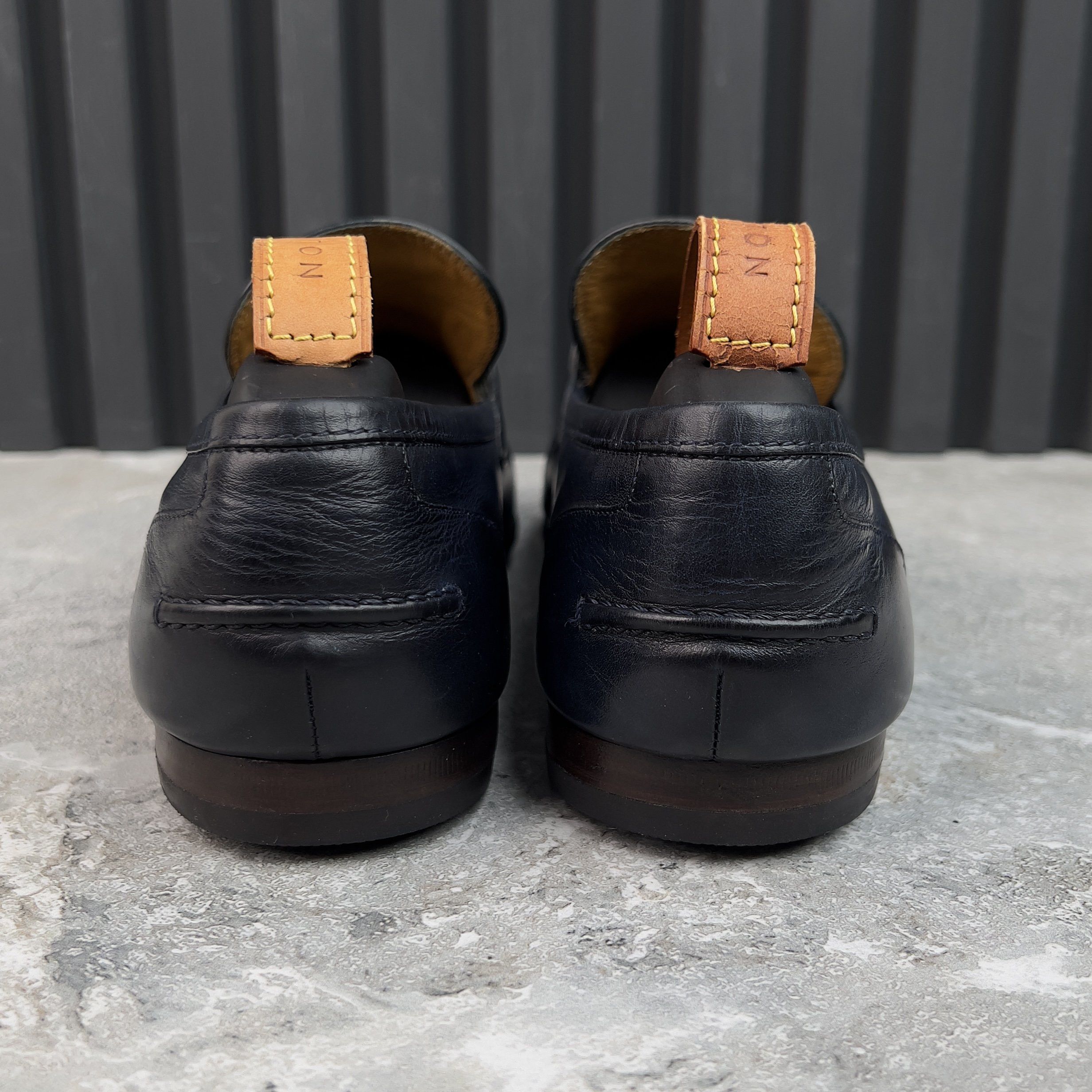 Gucci Jordaan Horsebit Loafers Blue Patina Leather Size US 8 / EU 41 - 7 Thumbnail