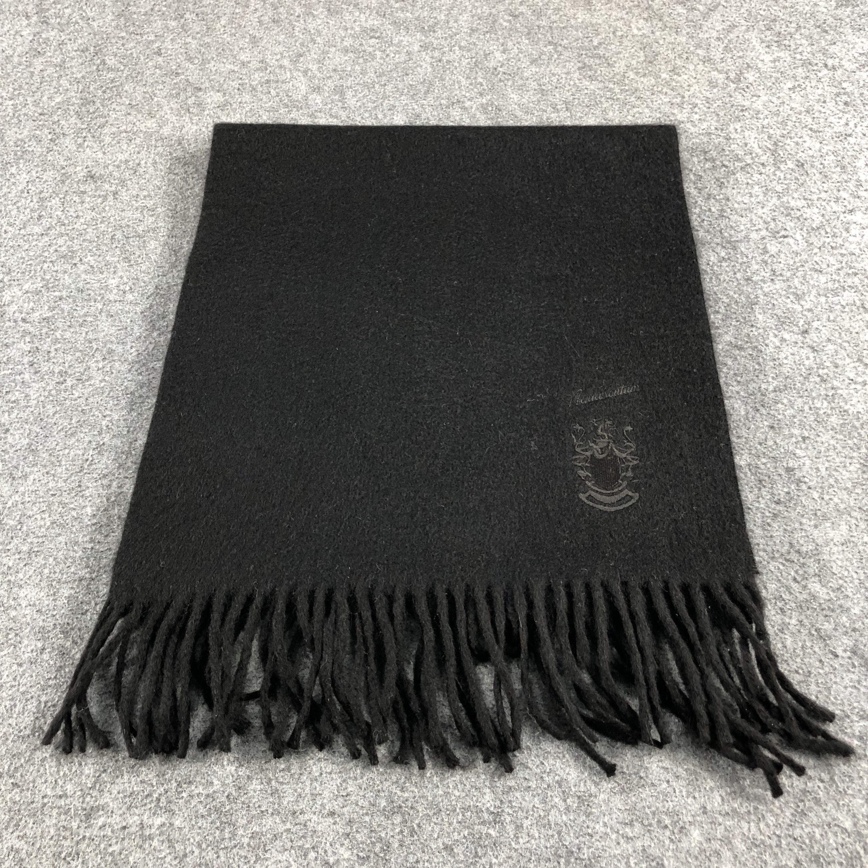 Aquascutum Aquascutum Black Cashmere Scarf Muffler V820 Size ONE SIZE - 1 Thumbnail