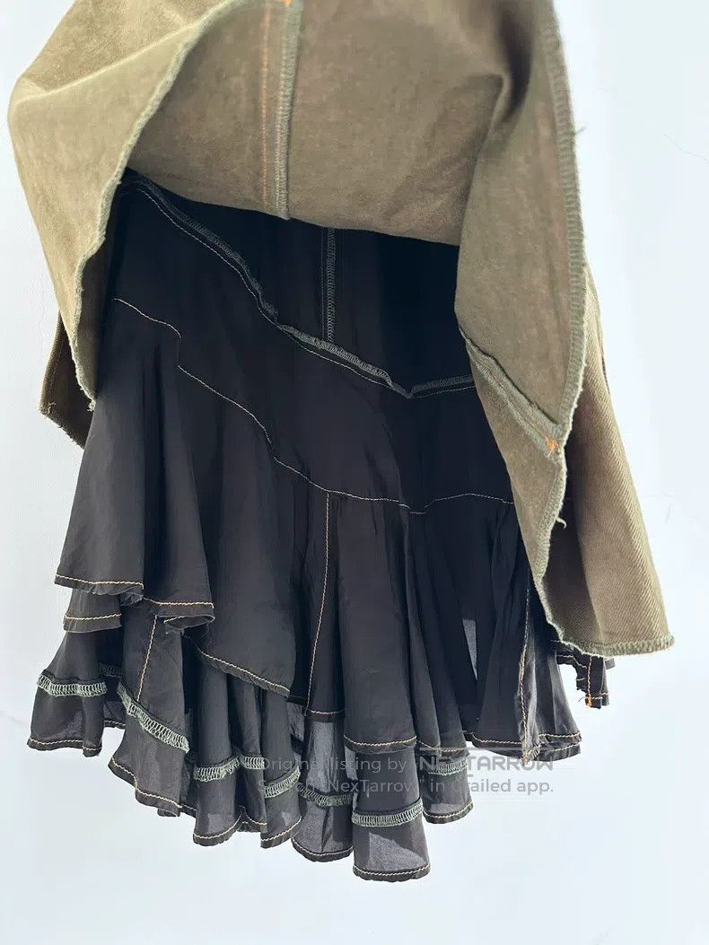Comme des Garcons Comme Des Garcons size S Asymmetric deconstructed skirt Size 23" - 5 Thumbnail