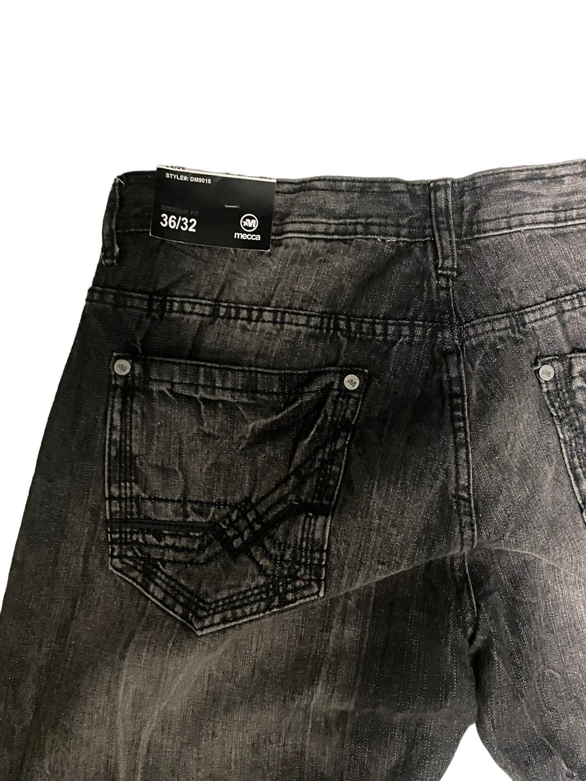 Mecca × Vintage Mecca Charcoal Wash Baggy Denim Jeans 36x32 Size US 36 / EU 52 - 4 Thumbnail