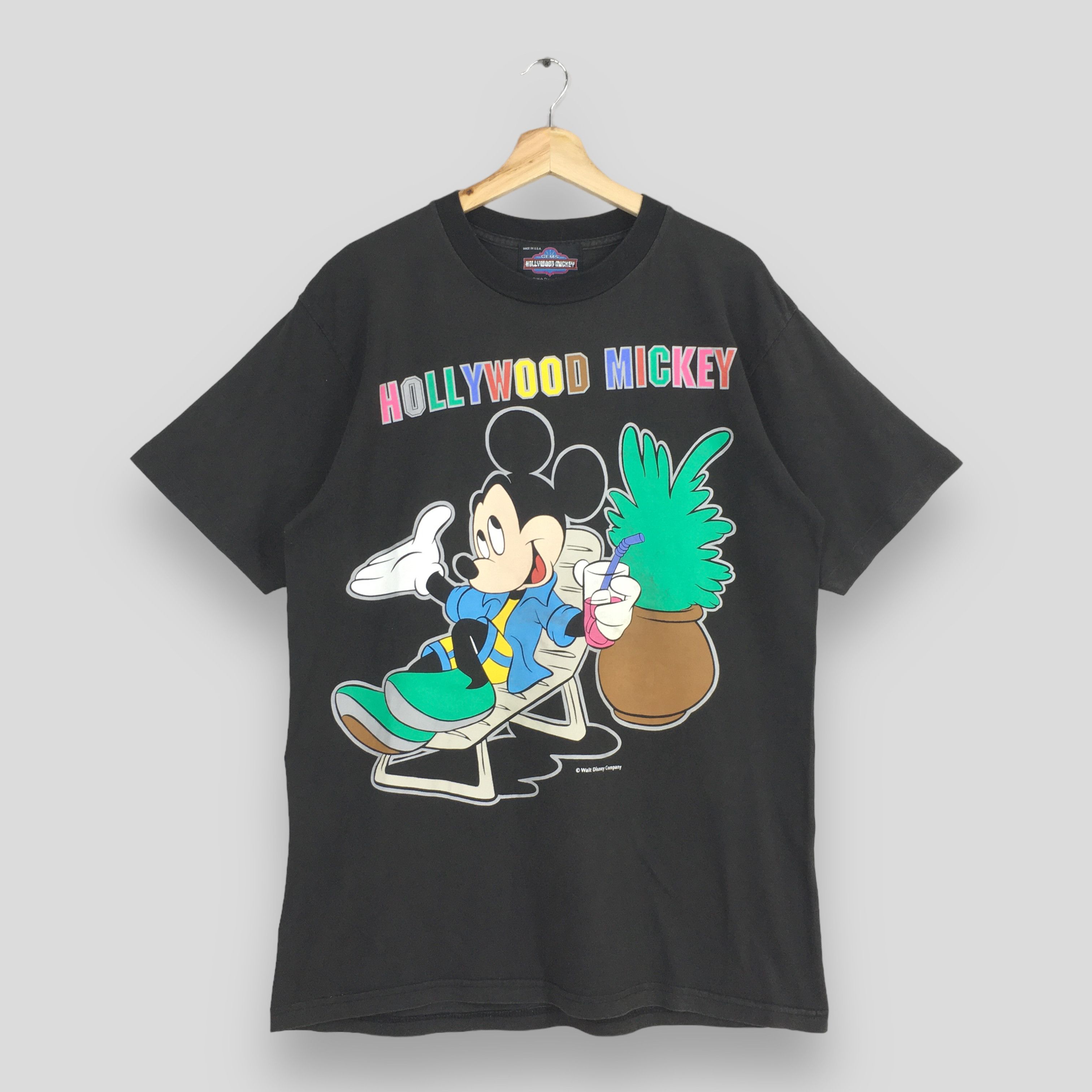 Disney Vintage 90's Mickey Mouse Disney Hollywood Tshirt Large Size US L / EU 52-54 / 3 - 1 Thumbnail