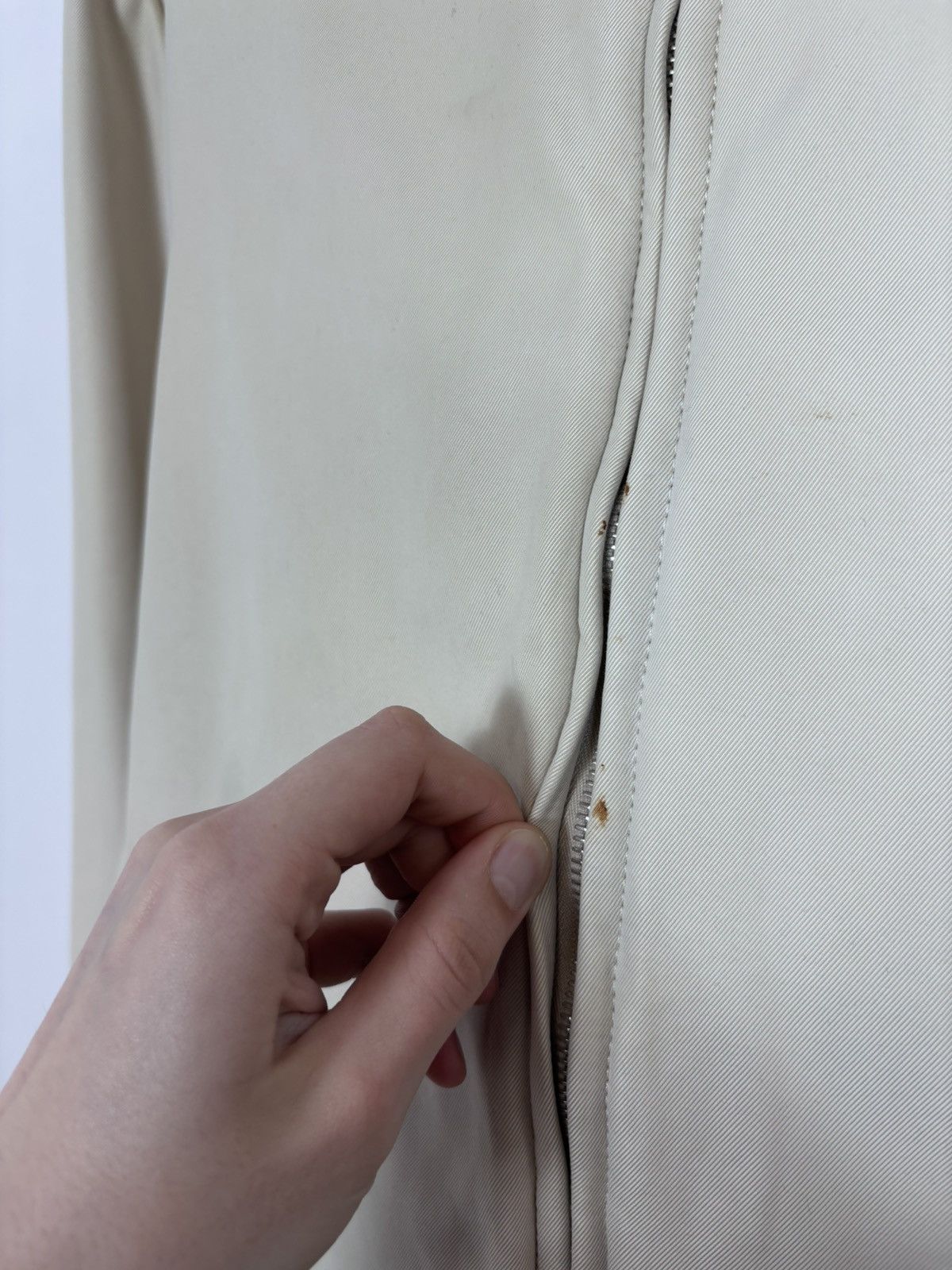 Alfred Dunhill Dunhill Men’s 2 in 1 Insulated Beige Collared Zip Up Jacket Size US M / EU 48-50 / 2 - 10 Thumbnail