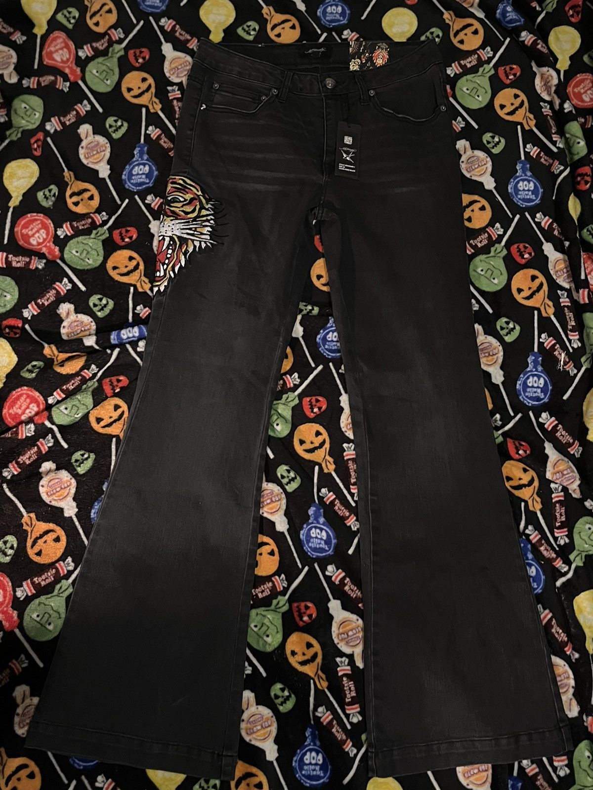 Ed Hardy jeans flared tiger
