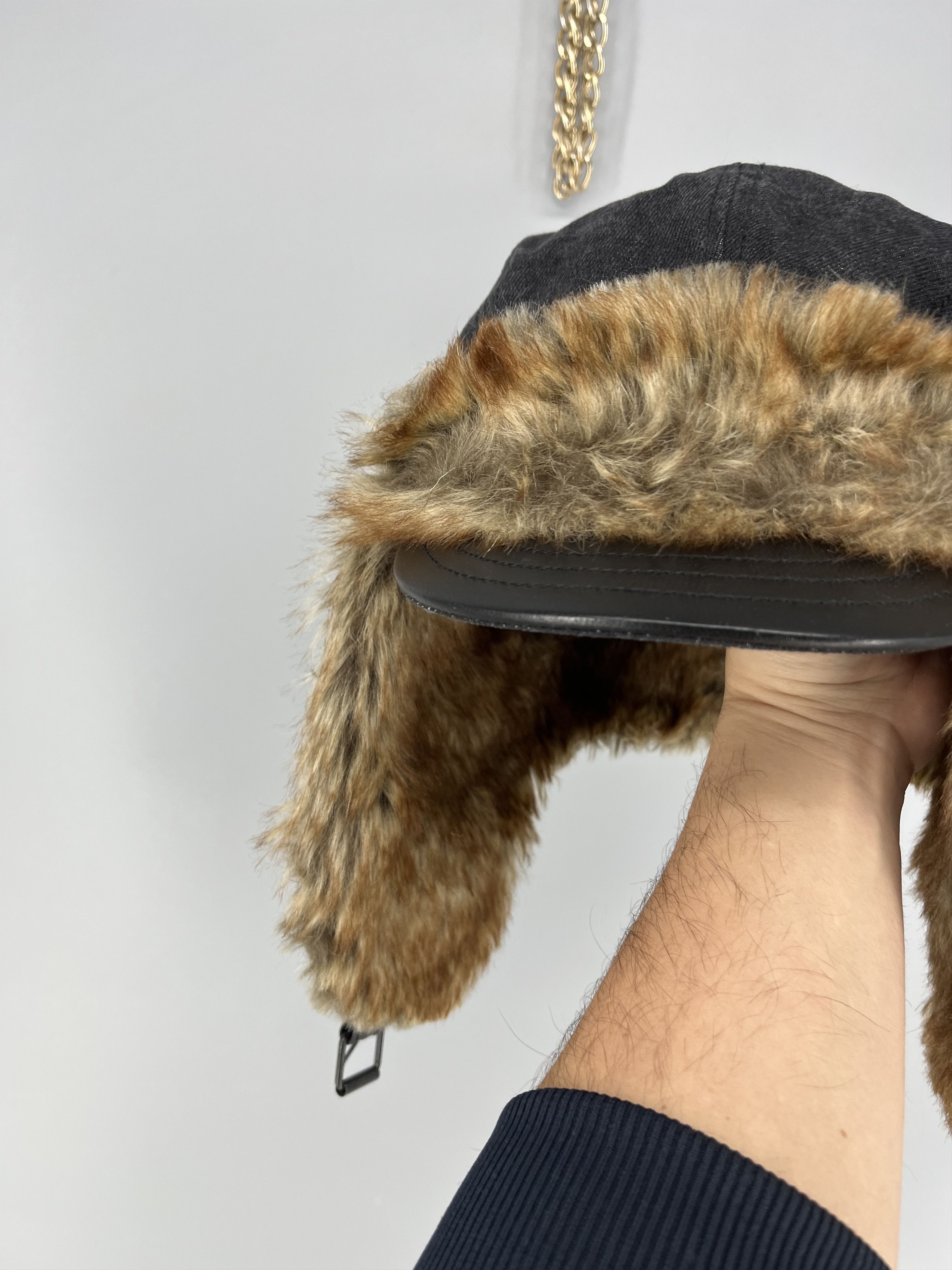 Diesel Diesel Men Cotton Lamb leather Flight Cap Luxury Sleek Casua Size US M / EU 48-50 / 2 - 3 Thumbnail