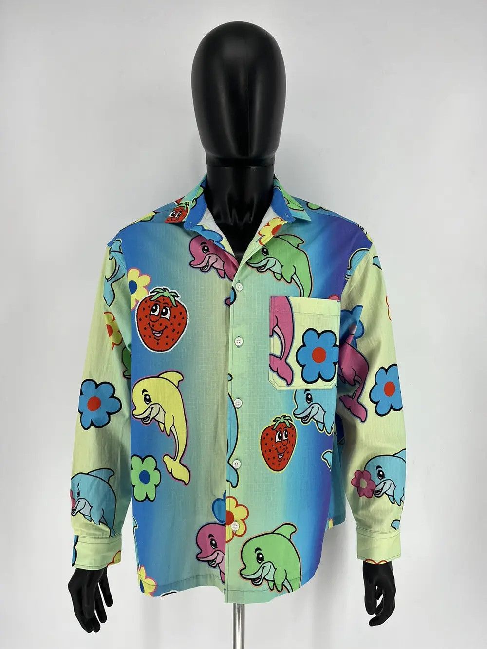 Other ASOS DESIGN Boxy Oversized Ombre Shirt With Dolphin Print Size US S / EU 44-46 / 1 - 7 Thumbnail