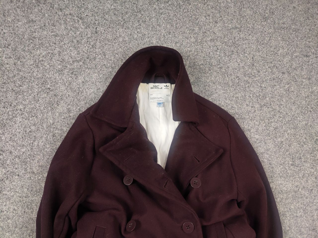 Adidas David Beckham Adidas wool coat Double Breasted Jacket Size US S / EU 44-46 / 1 - 4 Thumbnail