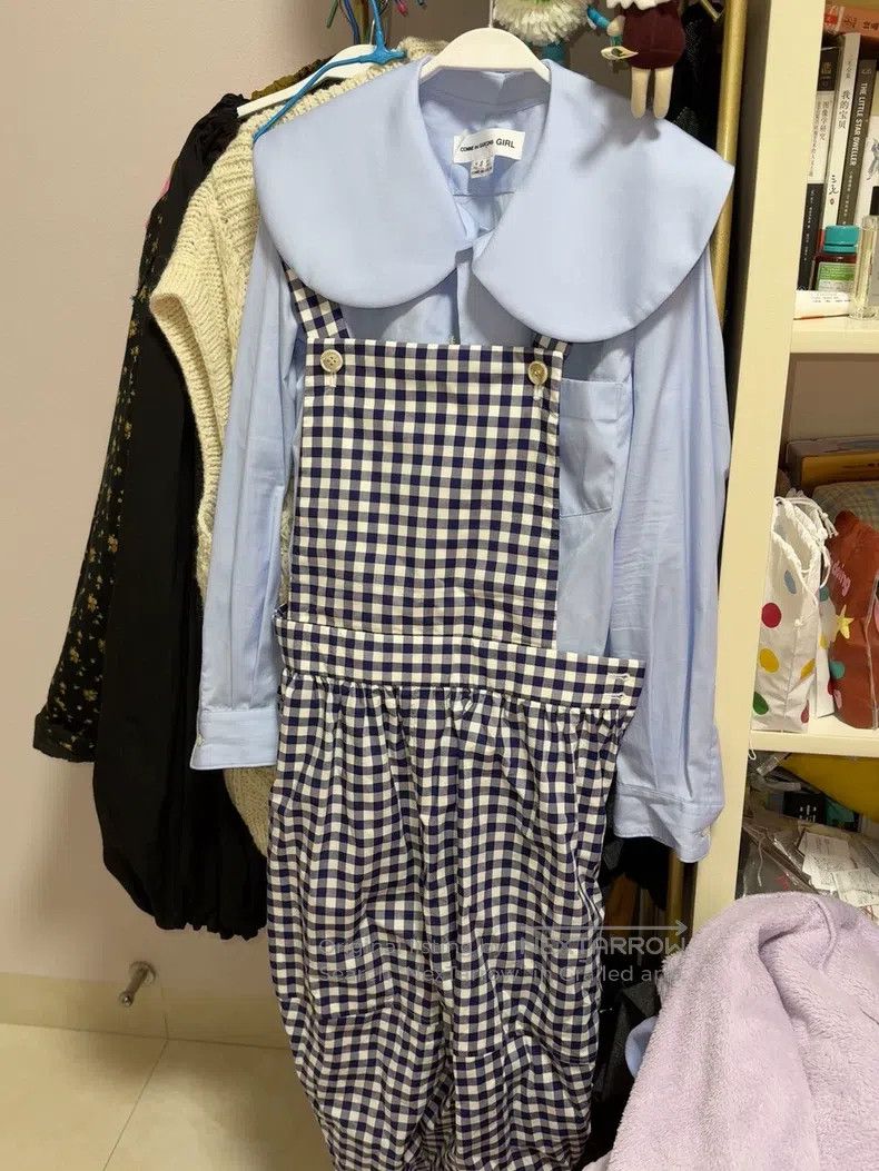 Comme des Garcons Comme Des Garcons size S Cotton checkered overalls with ba Size 23" - 3 Thumbnail