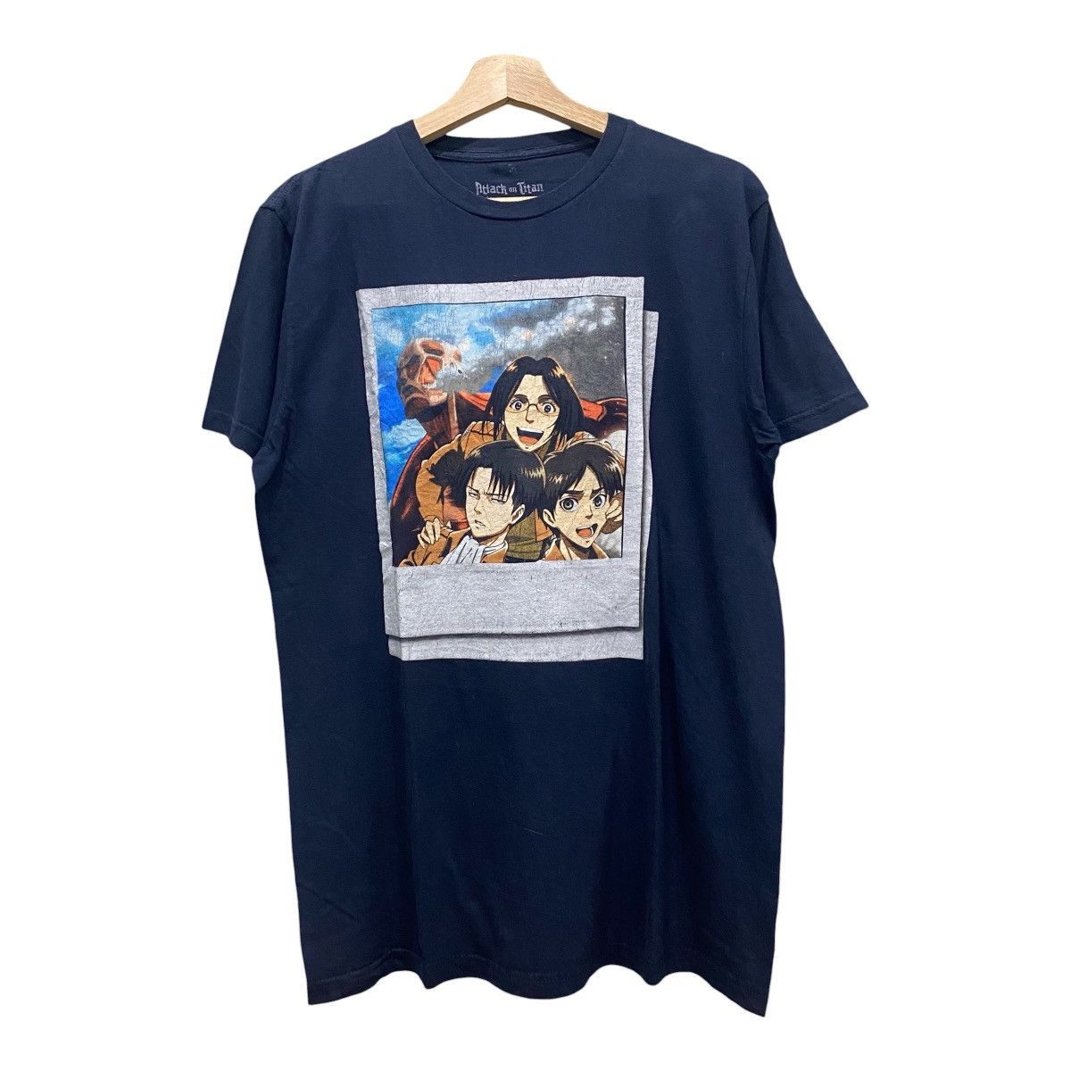 Anime Official Attack on Titan Levi Hange Eren Instant Photo Tee Size US L / EU 52-54 / 3 - 1 Thumbnail