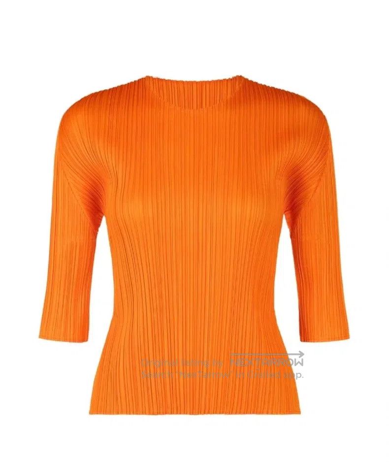 Issey Miyake Issey Miyake Brown Long Sleeve Top Size L / US 10 / IT 46 - 5 Thumbnail