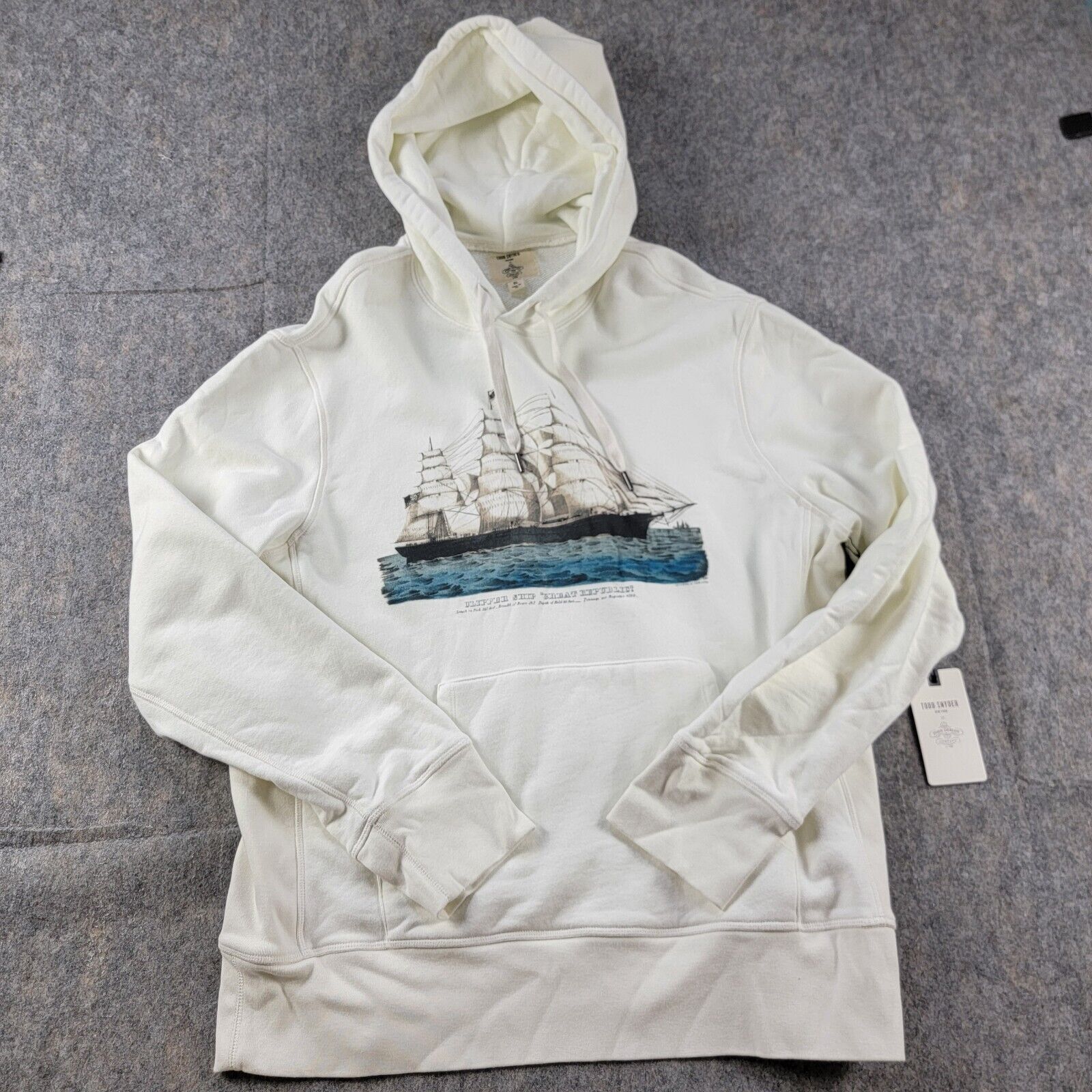 Todd Snyder Todd Snyder x John Derian Clipper Ship Graphic Hoodie Size US XL / EU 56 / 4 - 10 Thumbnail