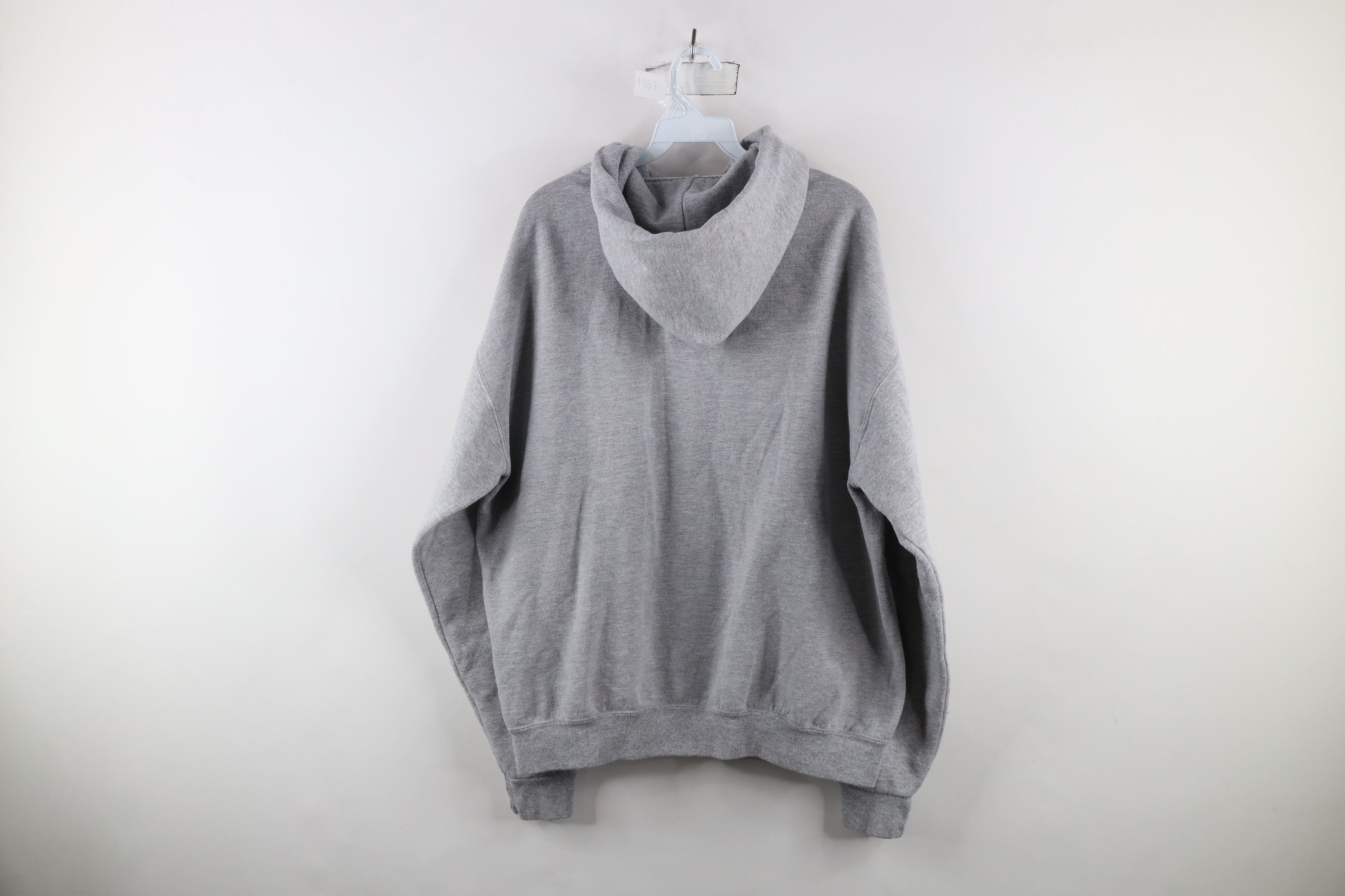 Vintage Vintage 90s Streetwear Hoodie Sweatshirt Heather Gray Size US XL / EU 56 / 4 - 9 Thumbnail