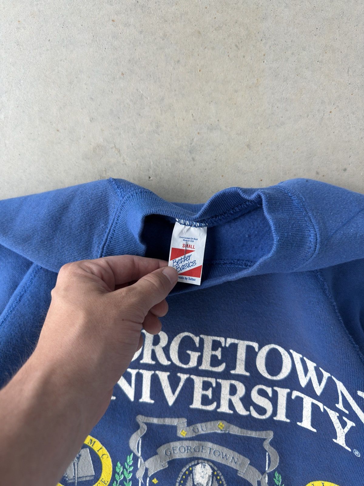 Vintage Vintage 90s Georgetown Univ. “ Go Hoyas “ Crewneck Size US S / EU 44-46 / 1 - 3 Thumbnail