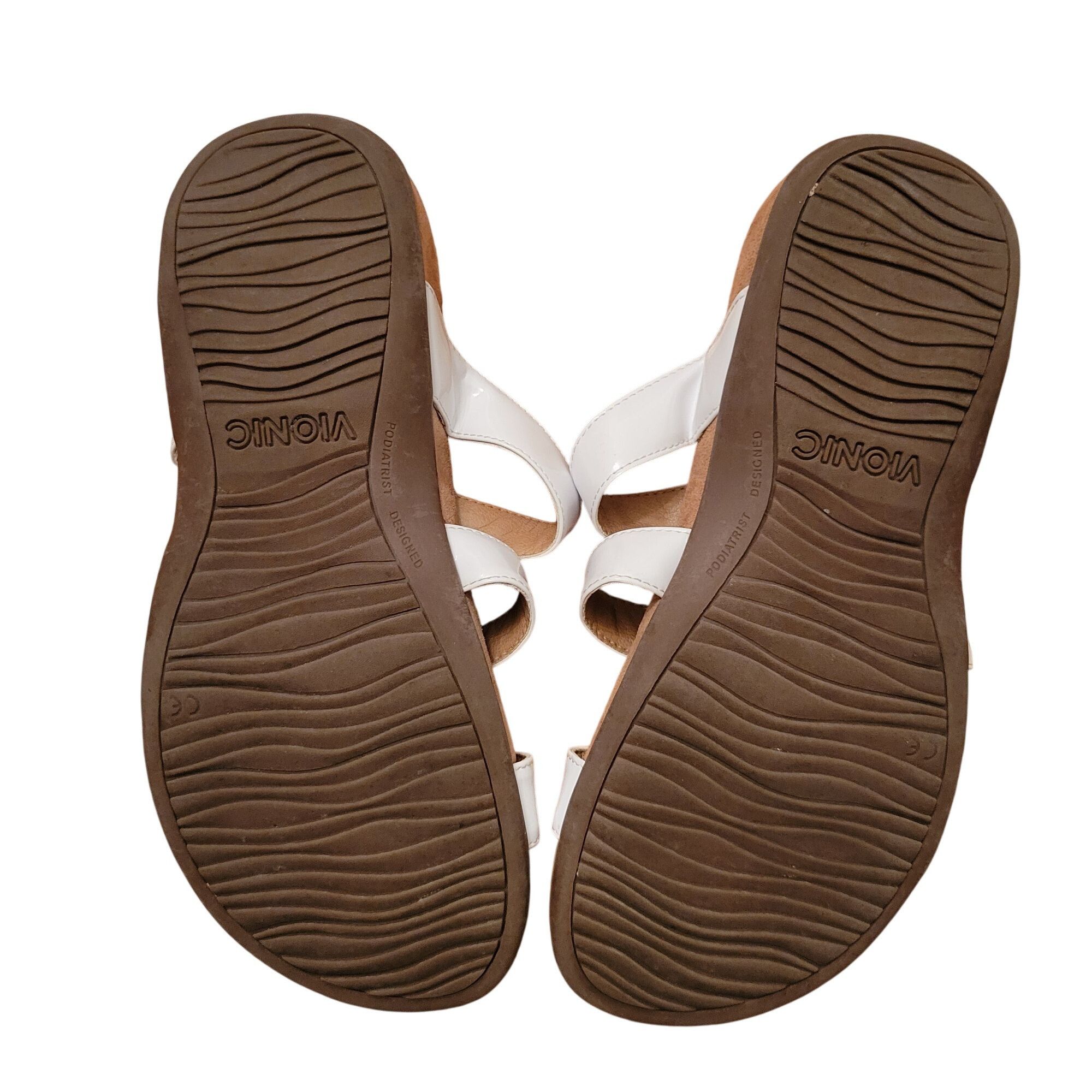 Vionic Vionic MISA 9W White Sandals 3 Buckle Design Comfort Size US 9 / IT 39 - 3 Thumbnail