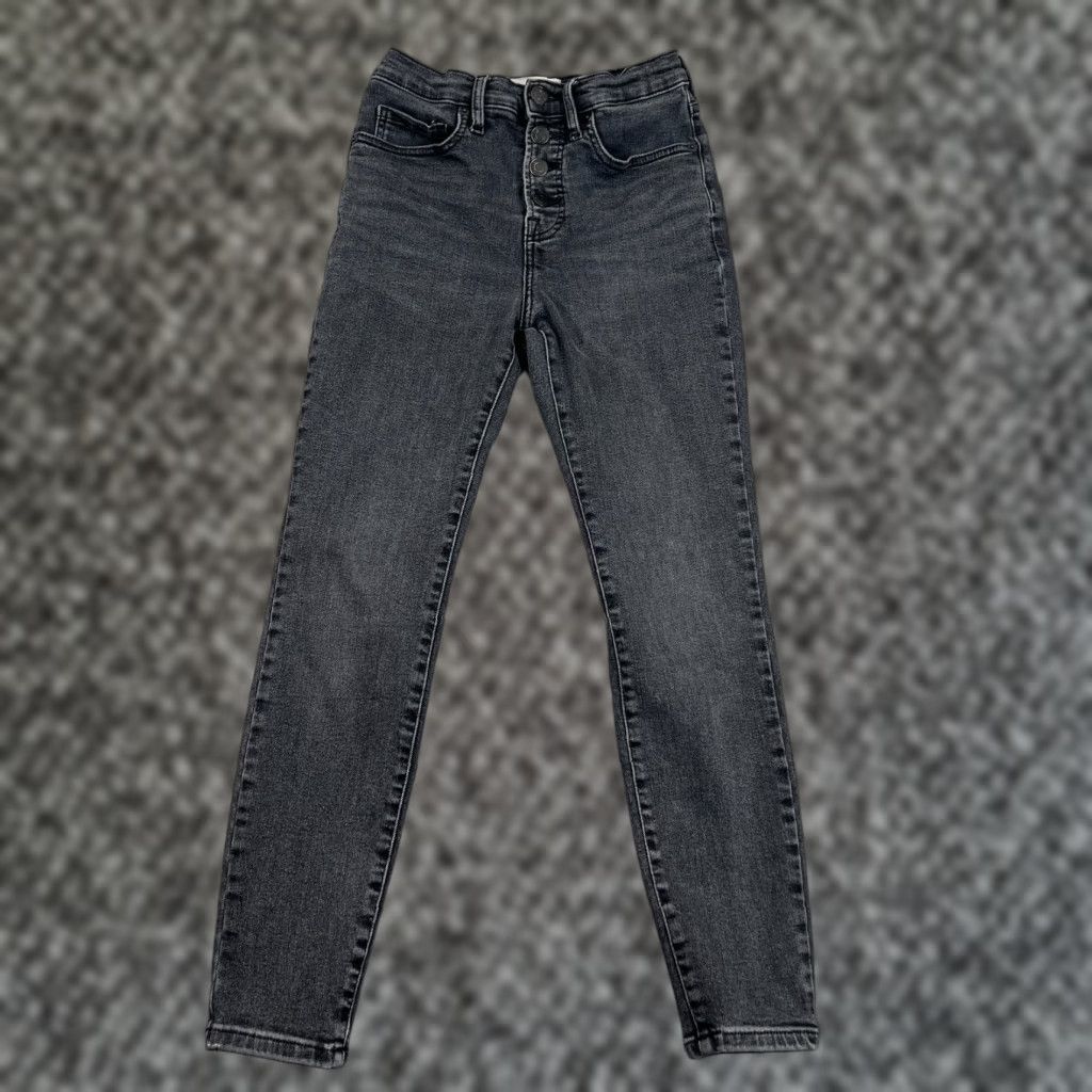 Everlane Everlane High Rise Straight Ankle Jeans Womens 26 Black Denim Size 24" / US 00 / IT 34 - 1 Thumbnail