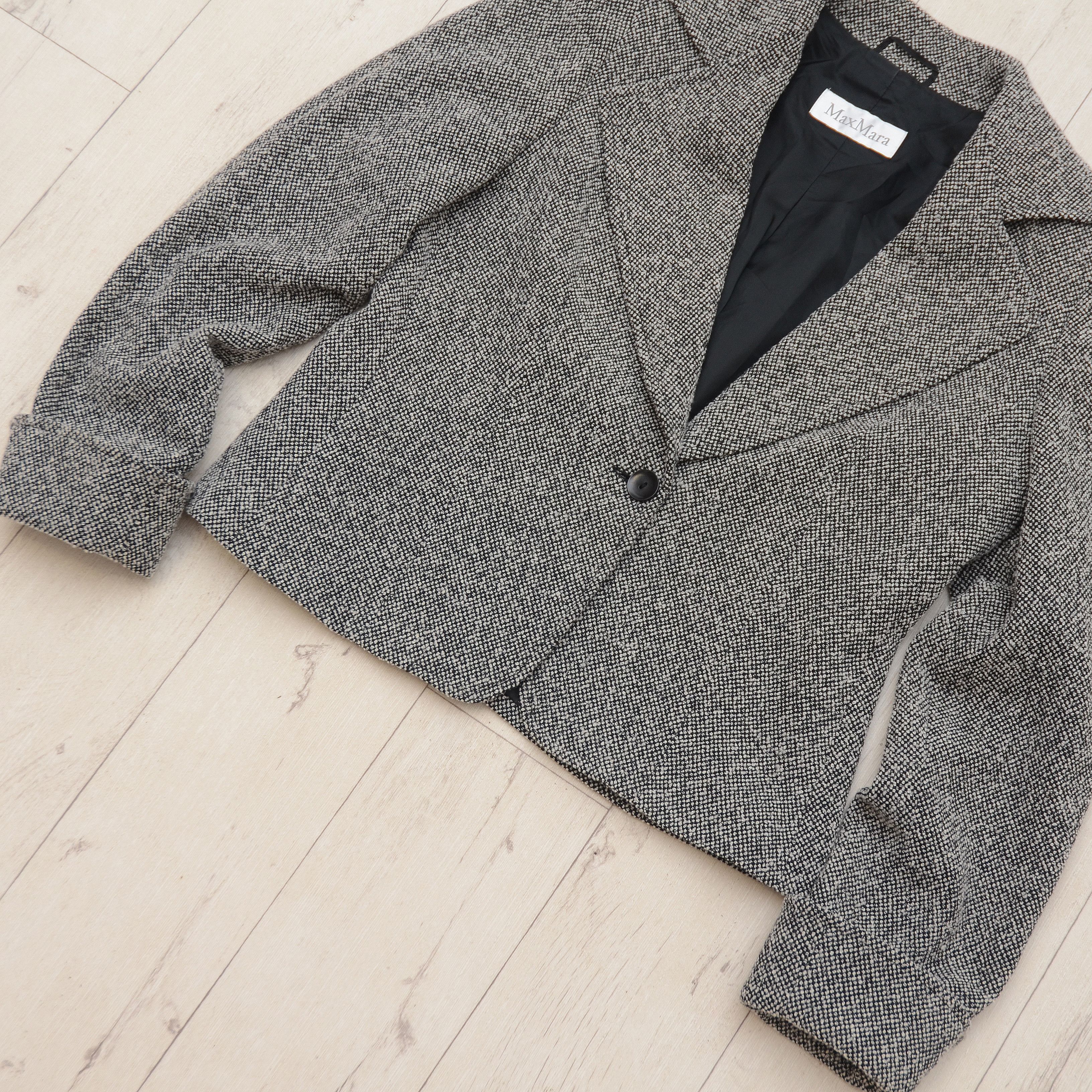 Max Mara Vintage Max Mara Wool Coat Blazer Gray Elegant Fashion Size XL / US 12-14 / IT 48-50 - 3 Thumbnail