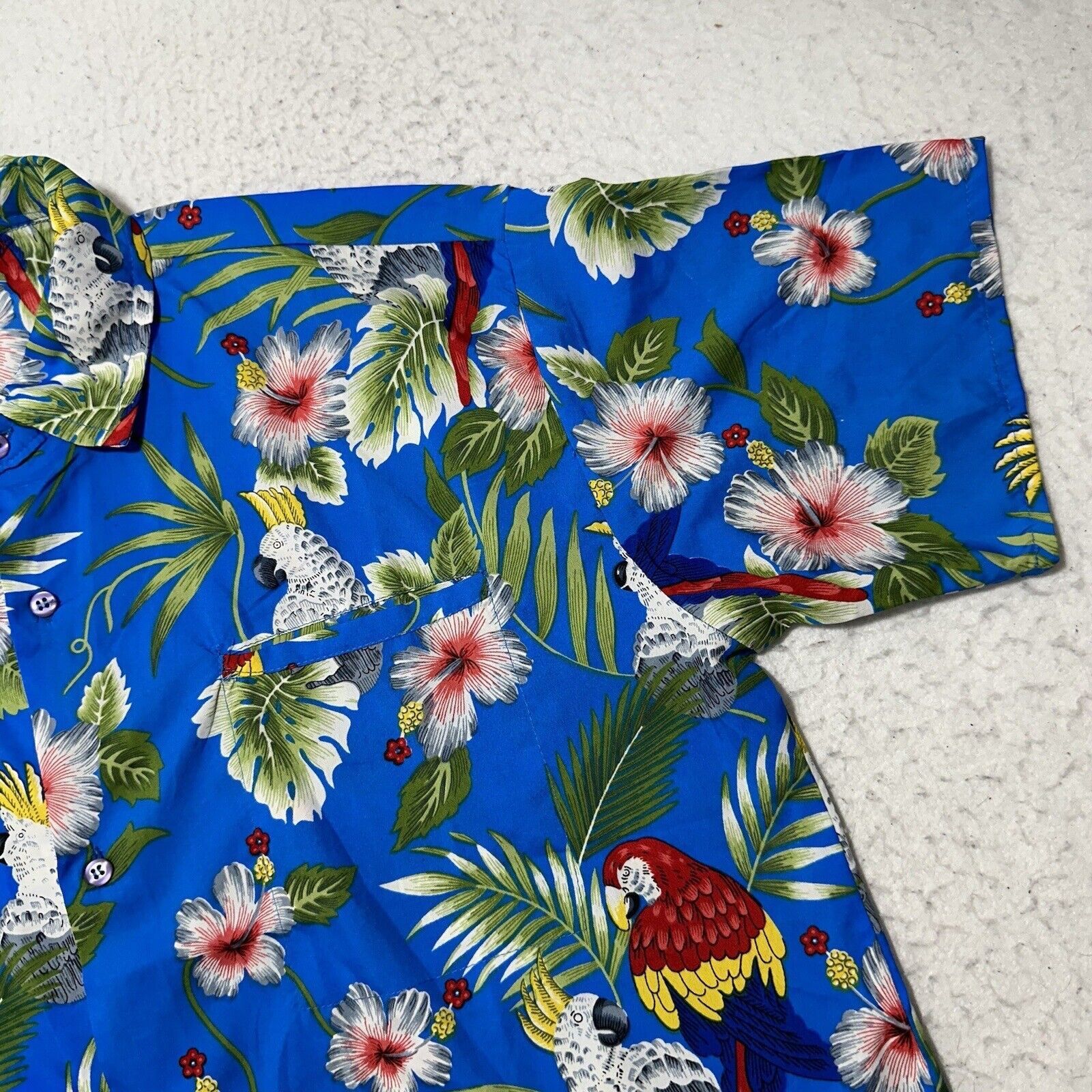 Other Double Decker Large Hawaiian Button Up Shirt Cockatoo Birds Size US L / EU 52-54 / 3 - 5 Thumbnail
