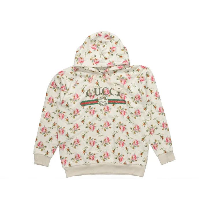 Gucci Gucci Floral Patterned Hoodie Size US M / EU 48-50 / 2 - 1 Thumbnail