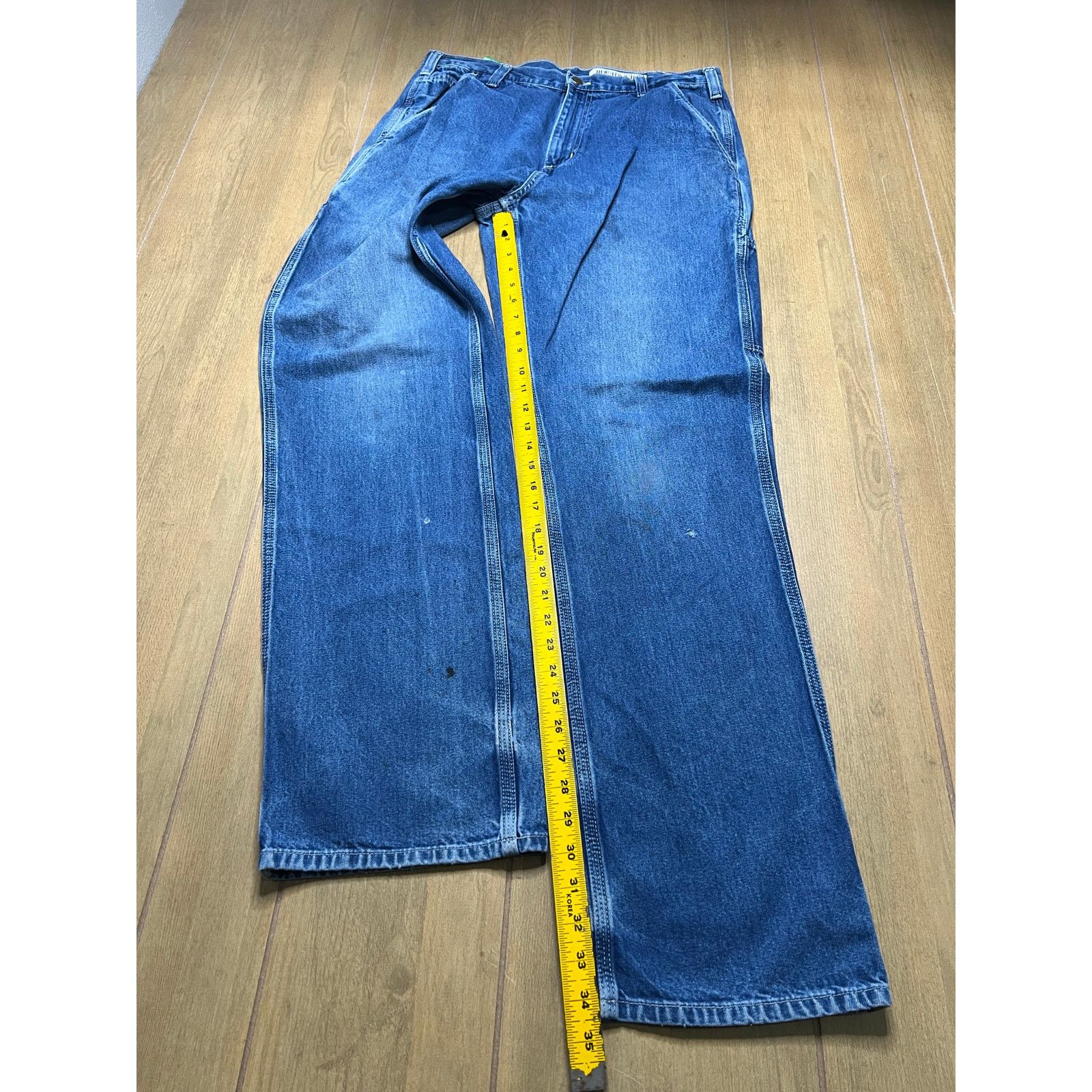 Carhartt Carhartt Double Knee Dungaree Fit Jeans 34x36 Workwear Denim Size US 34 / EU 50 - 7 Thumbnail