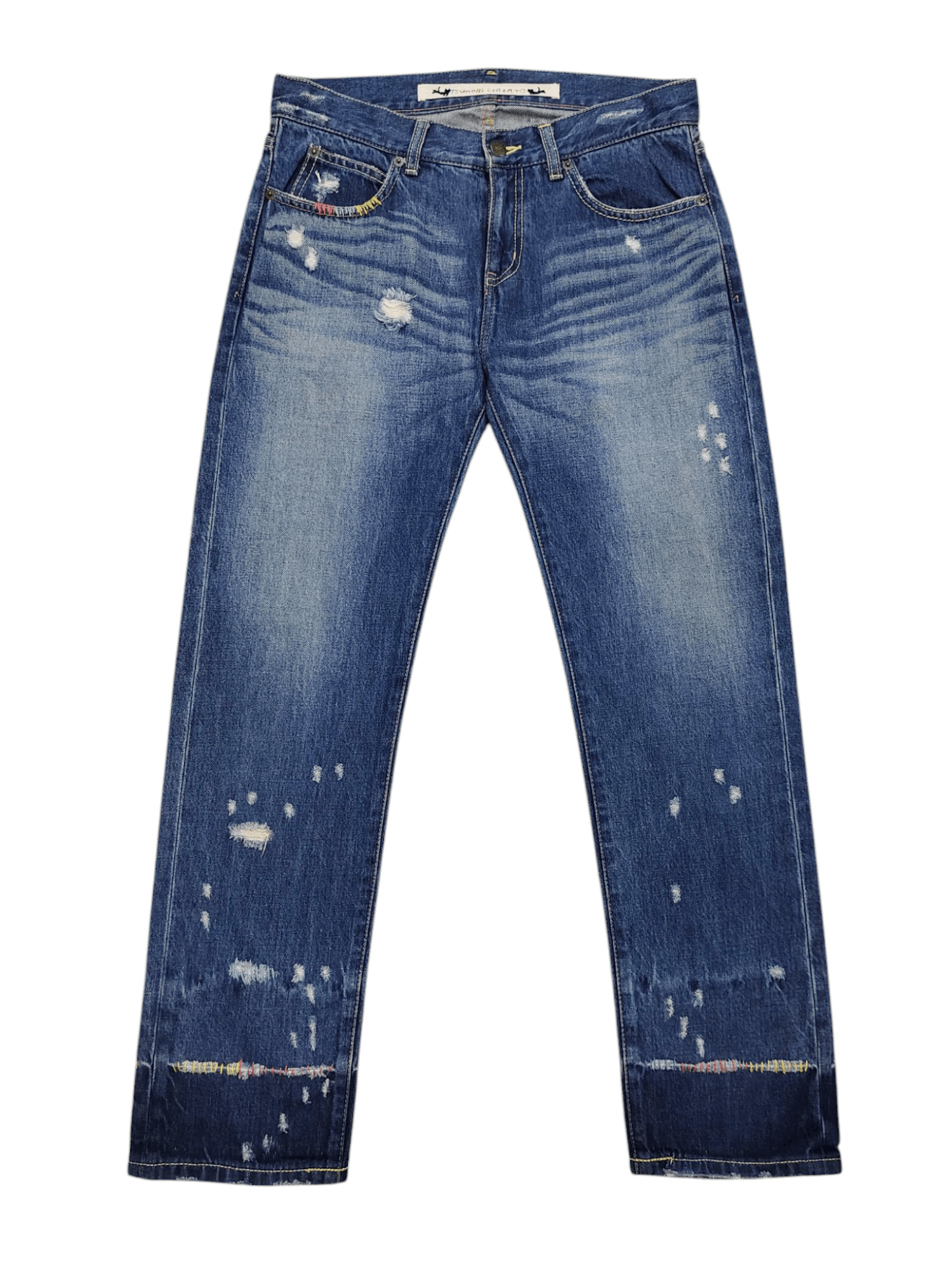 Tsumori Chisato Tsumori Chisato- Hand Multicolor Stitch Distressed Archived Size US 30 / EU 46 - 1 Thumbnail