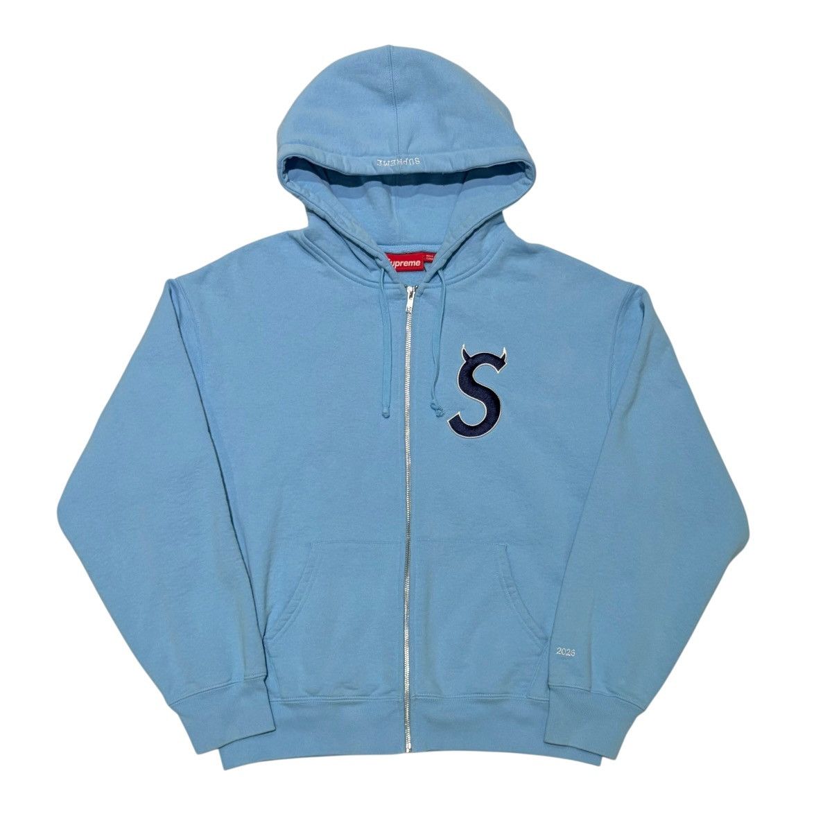 Supreme Supreme Big Logo Zip Up Hooded Sweatshirt Camo (Size