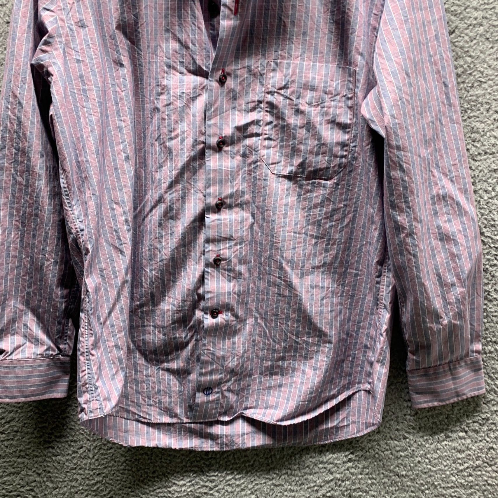 David Donahue **David Donahue Red Plaid Button-Up Shirt Adult Large Cotton** User: David Donahue Red Plaid Button-Up Shirt Adult Large Cotton Size 42R - 3 Thumbnail