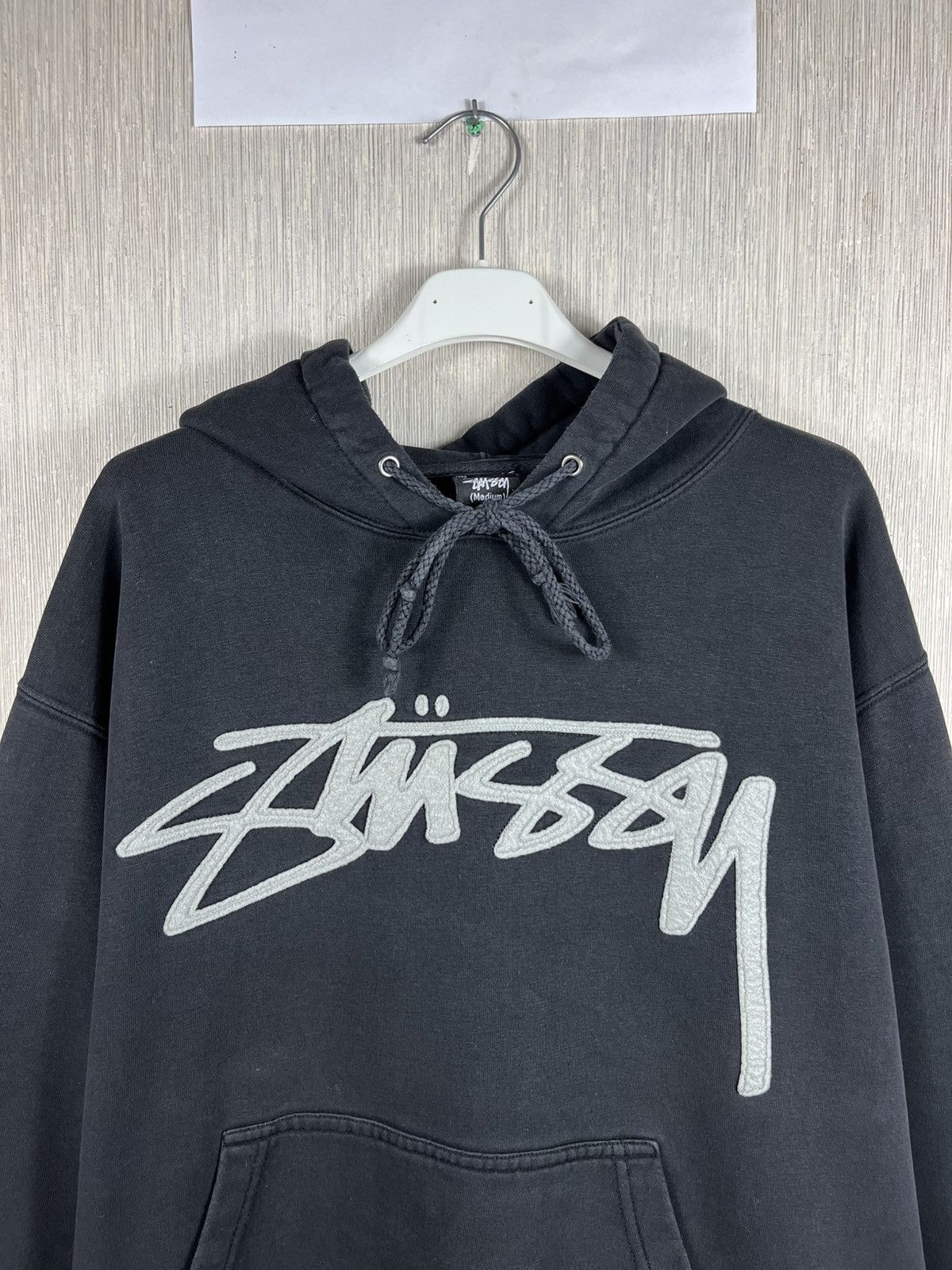 Stussy × Vintage Vintage 80s Stussy central big logo y2k hoodie sweatshirt Size US M / EU 48-50 / 2 - 4 Thumbnail