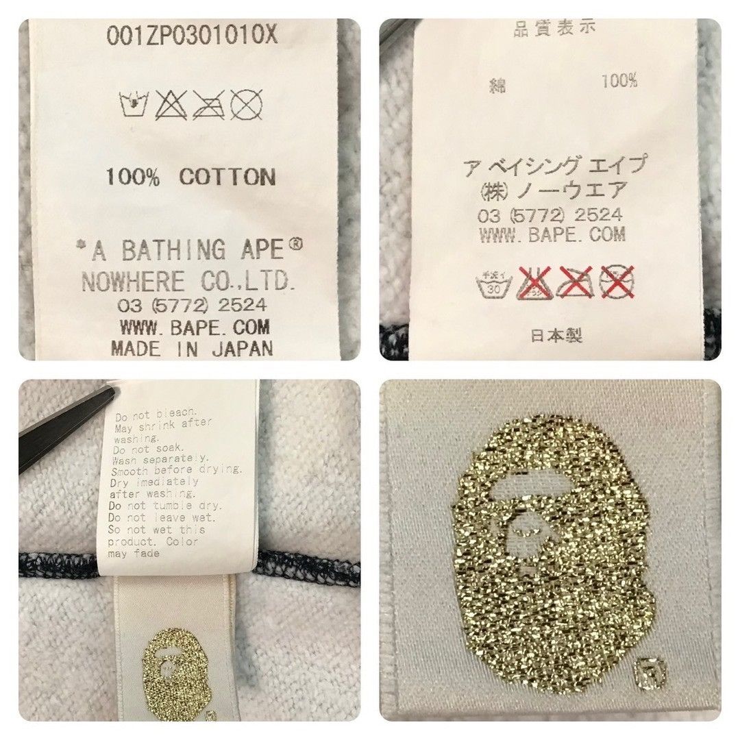 Bape 💫Glow in the dark💫 BAPE logo full zip hoodie a bathing ape Size US M / EU 48-50 / 2 - 9 Thumbnail
