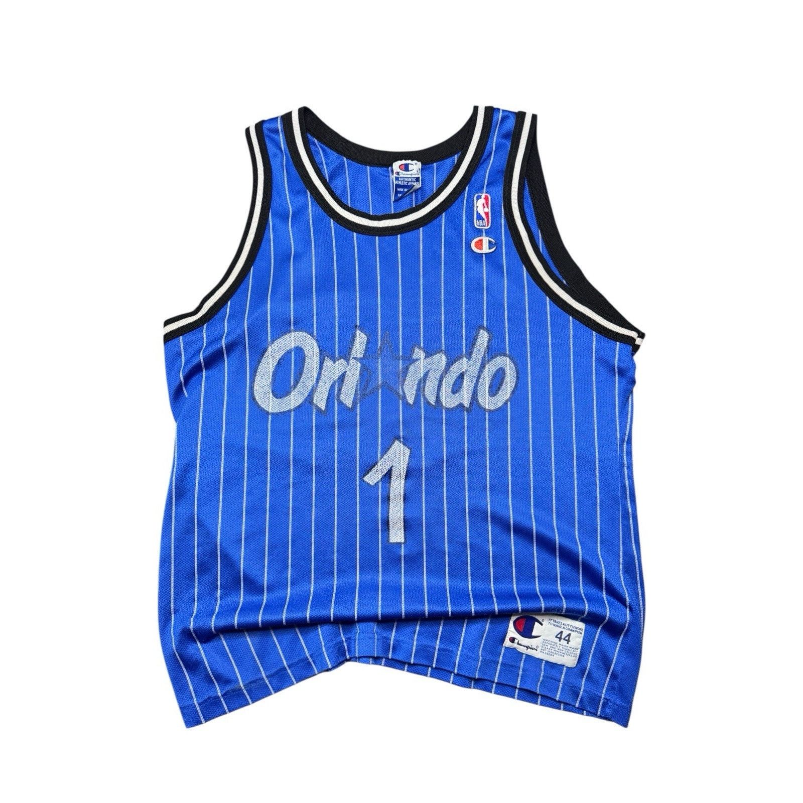 Champion Vintage Champion Orlando Magic Hardaway Blue Jersey 44 90s Size US L / EU 52-54 / 3 - 1 Thumbnail