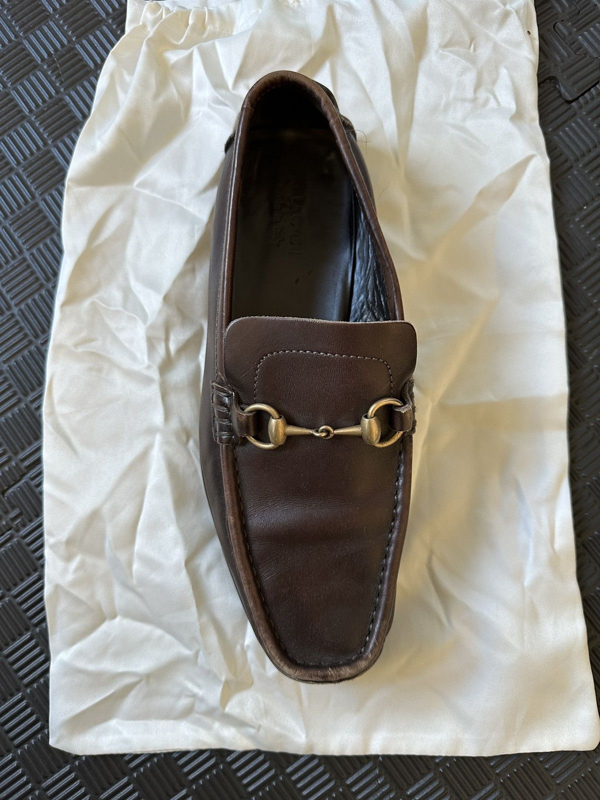 Gucci Brown Leather Gucci Drivers Size US 9 / EU 42 - 4 Thumbnail