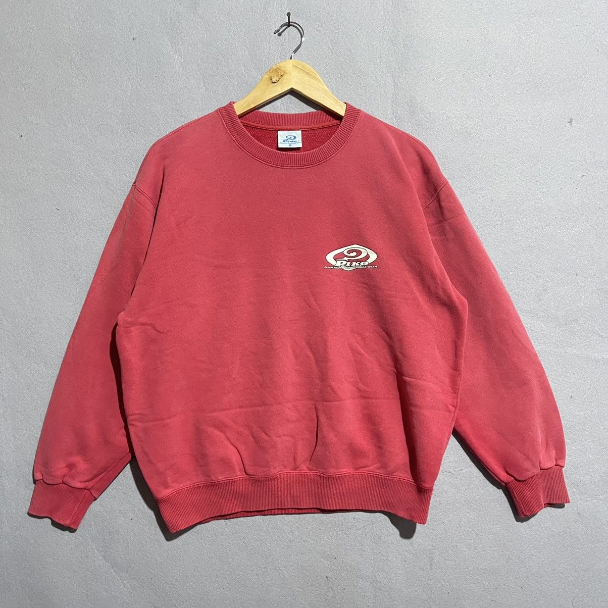 Vintage Vintage Piko Hawaiian Designed Wear Sweatshirt Red 90s Surf Size US XL / EU 56 / 4 - 3 Thumbnail
