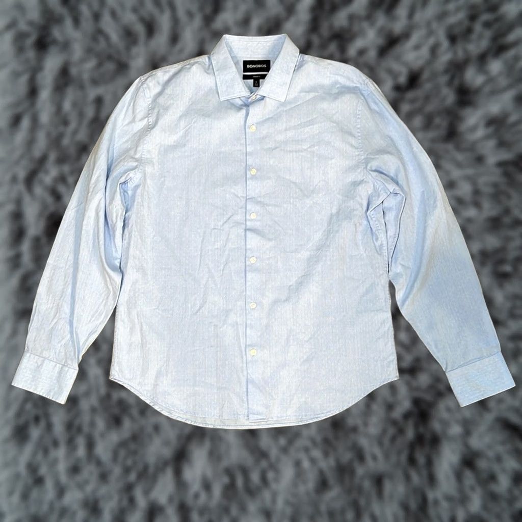 Bonobos Bonobos Long Sleeve Button-Up Shirt Large Mens Blue Regular Size L Size US L / EU 52-54 / 3 - 1 Thumbnail