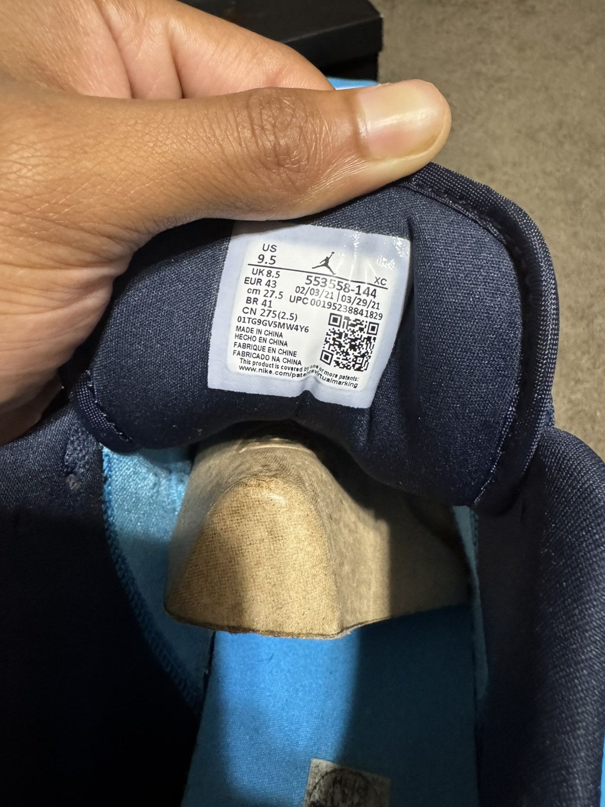 Jordan Brand Jordan 1 Low UNC Size US 9.5 / EU 42-43 - 5 Thumbnail