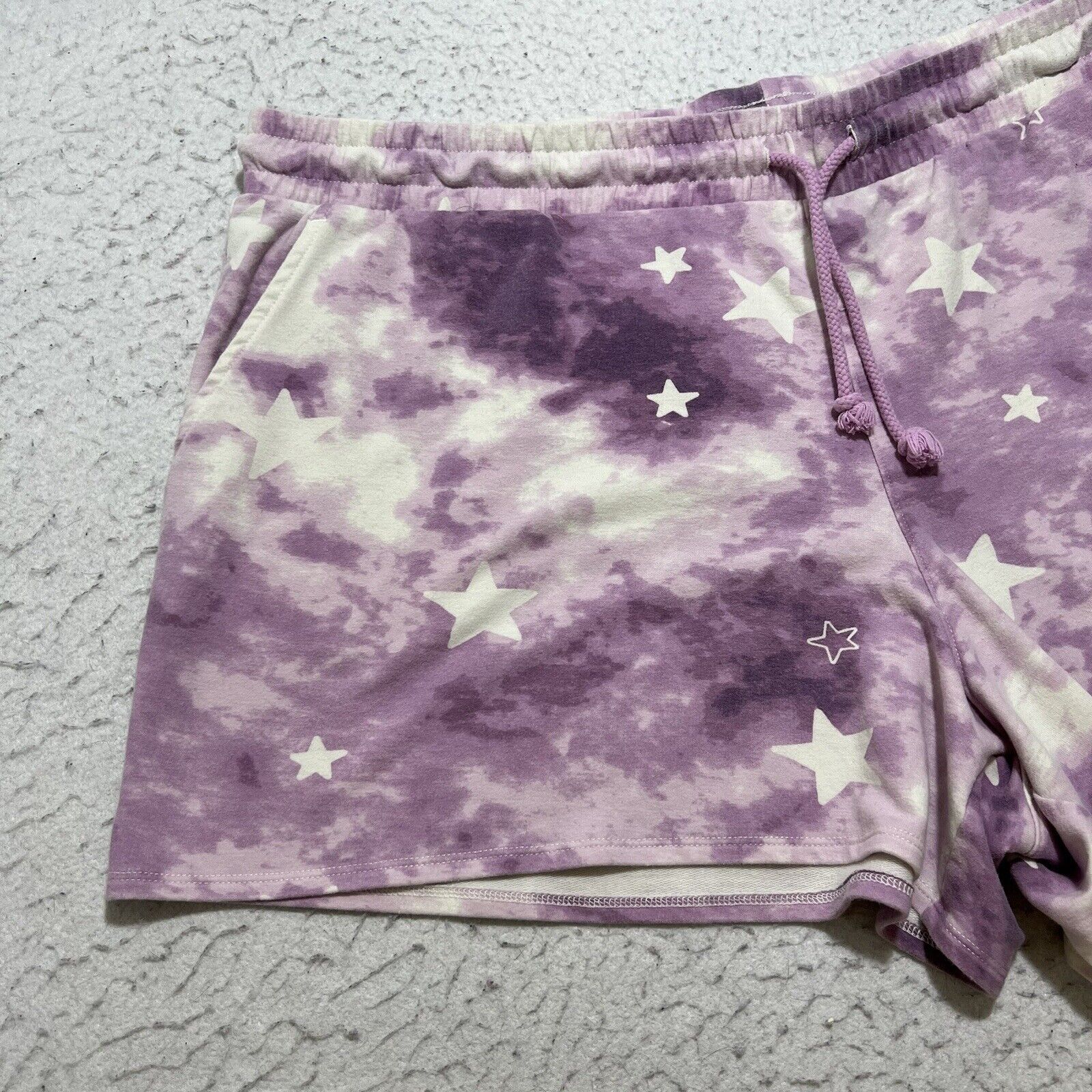 Wildfox WildFox Starry Sweat Shorts 4" Inseam Loungewear Purple Size 40" / US 18 - 3 Thumbnail