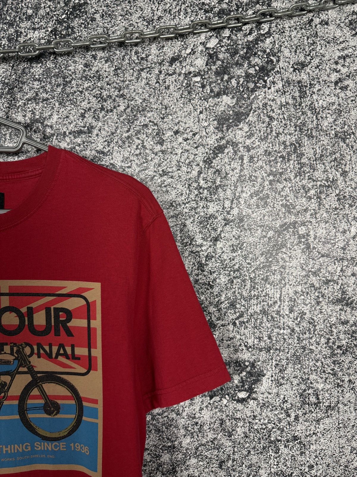 Barbour Barbour International Motorcycle Big Logo T-Shirt Size L Size US L / EU 52-54 / 3 - 2 Thumbnail