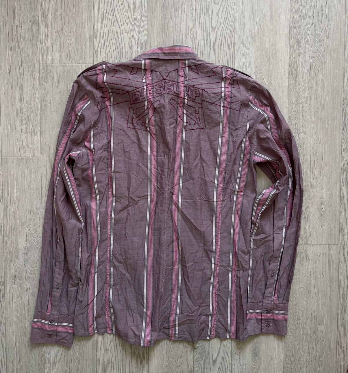 Diesel Diesel HP Pink Y2K Shirt Button Up Size US L / EU 52-54 / 3 - 3 Thumbnail