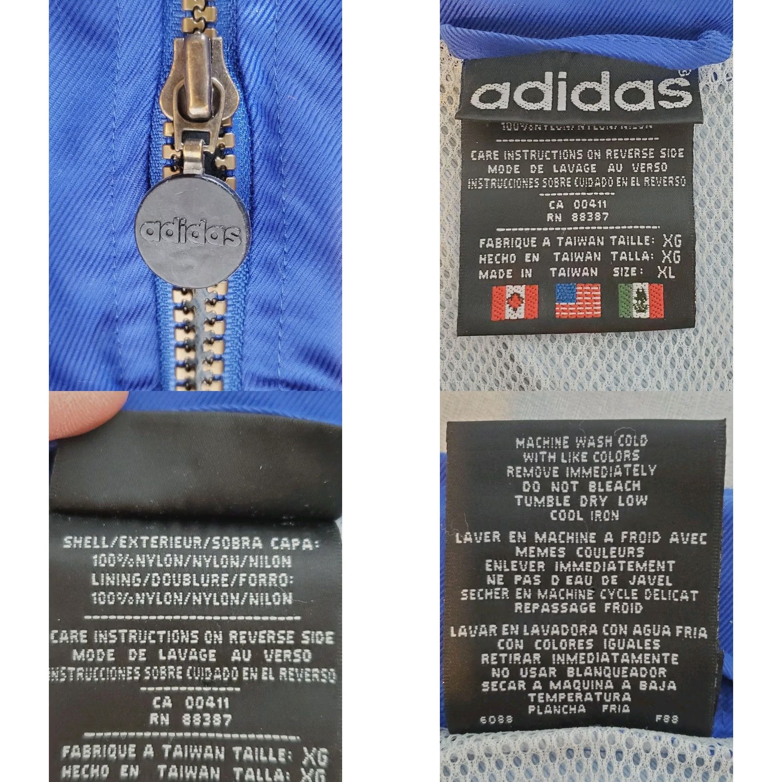 Adidas VINTAGE Adidas Boston Marathon 1996 100th Track Jacket Blue Yellow Men’s XL Adidas Jacket Boys? Size US XL / EU 56 / 4 - 9 Thumbnail