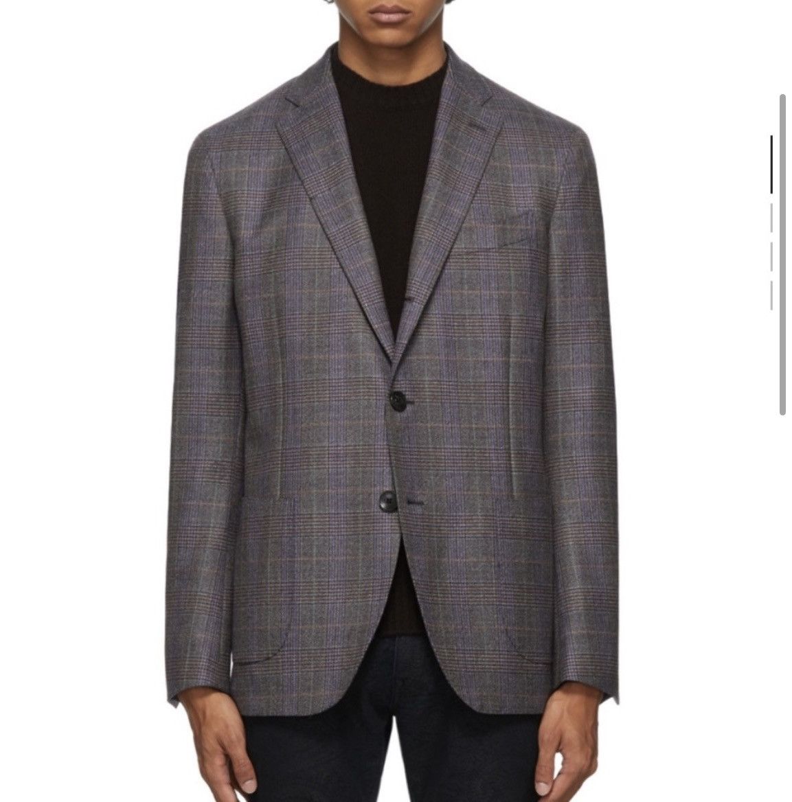 Etro Etro Brown Check Wool Blazer, Like New Size 50R Size 50R - 2 Thumbnail