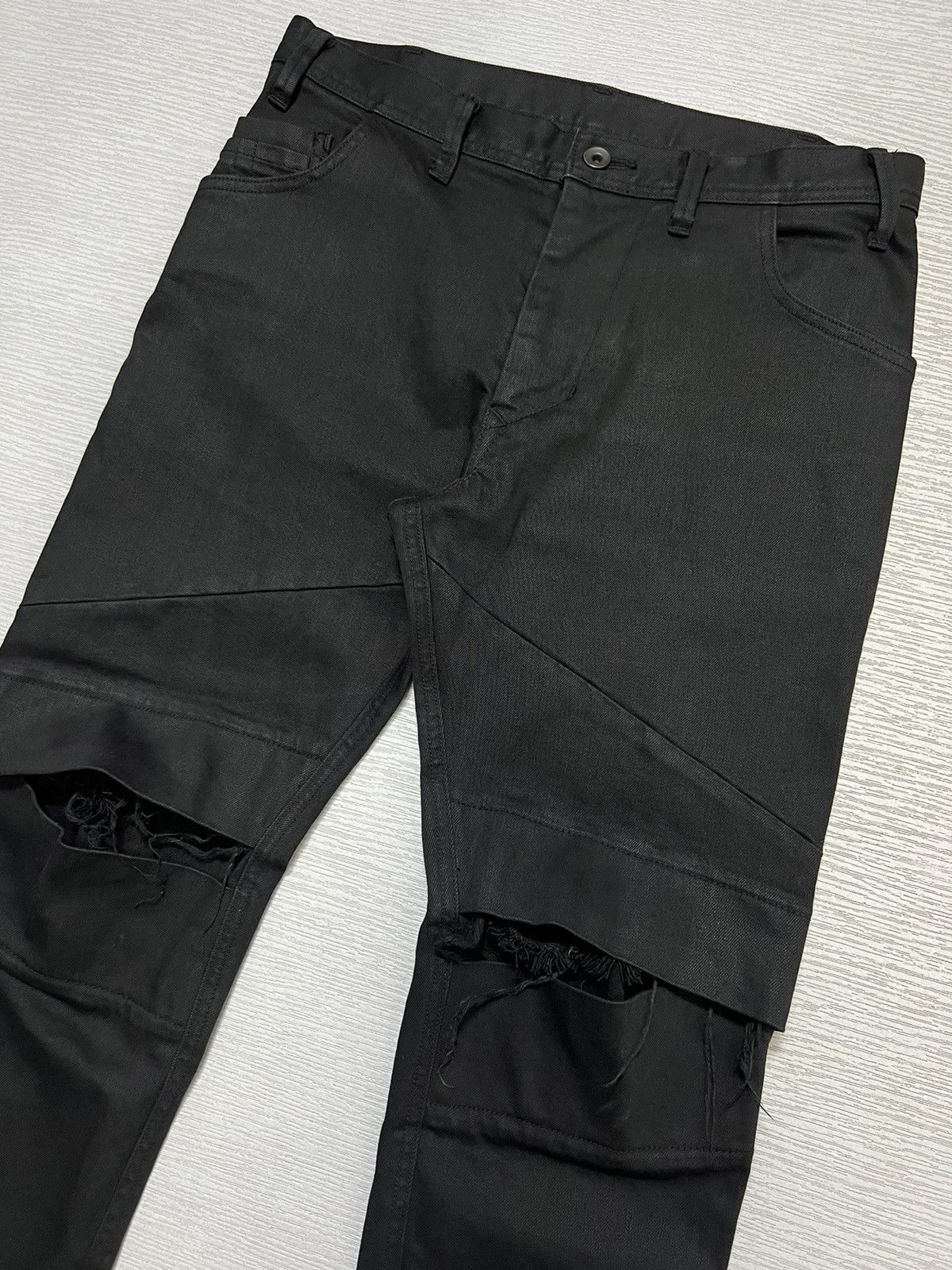 Julius Julius_7 X I.T - 11.5oz Stretch Denim Crash Rider Pants Size US 30 / EU 46 - 3 Thumbnail