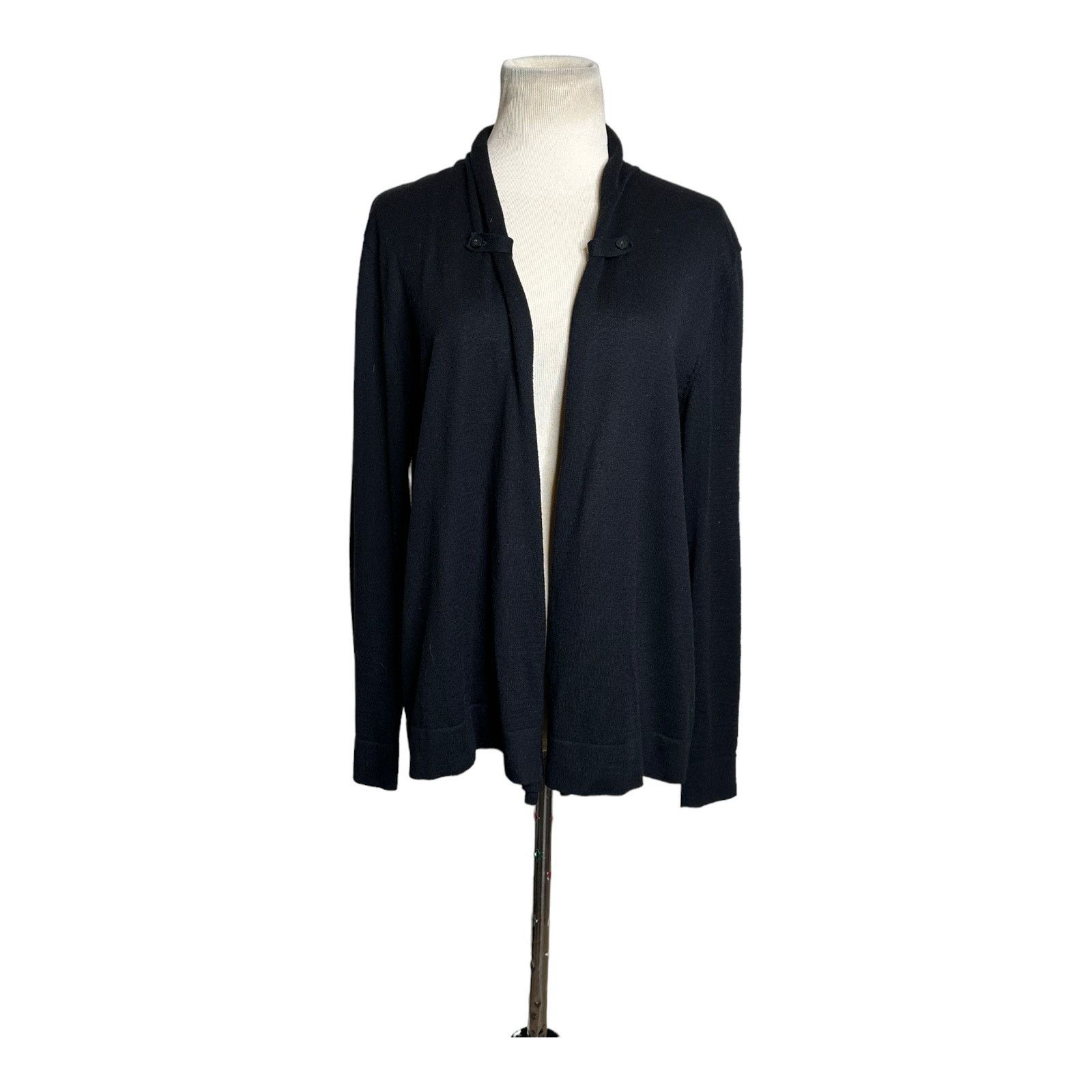 Lord & Taylor Lord & Taylor black long sleeves open front cardigan size PL Size L / US 10 / IT 46 - 5 Thumbnail
