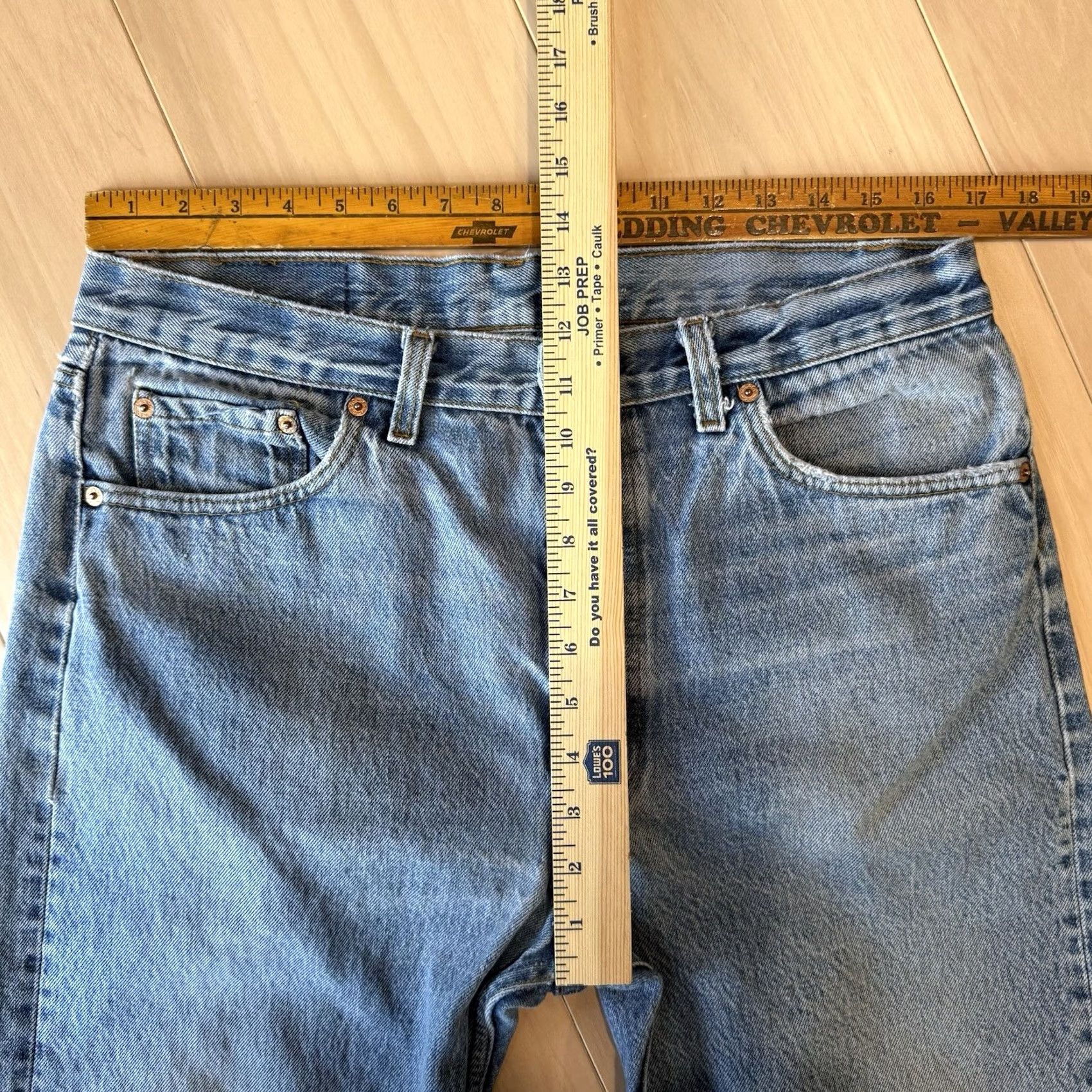 Levi's VINTAGE Levi's 501 Jeans Straight 34x30 Denim Blue 90s Cowboy Western USA Mens Jeans Size US 34 / EU 50 - 7 Thumbnail