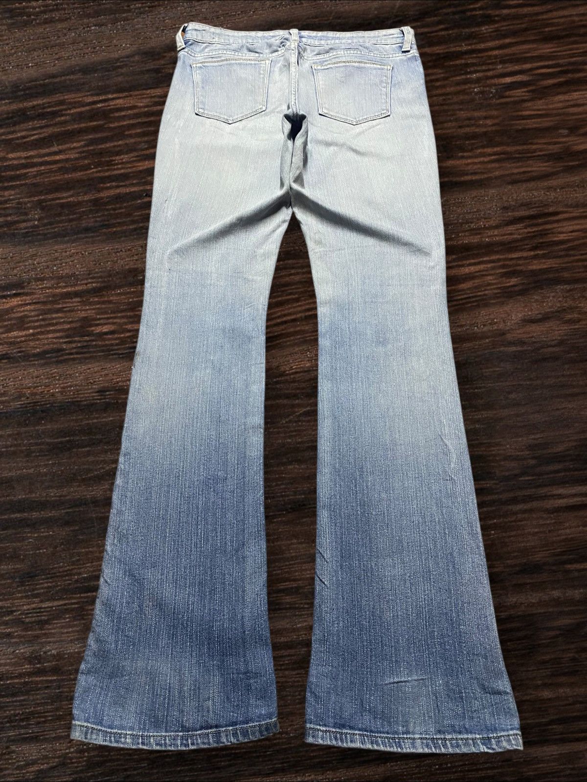 Dapper Dan × Gap Vintage Gap DenimFaded Wash Distressed Slim Bootcut Jeans Size US 30 / EU 46 - 2 Thumbnail