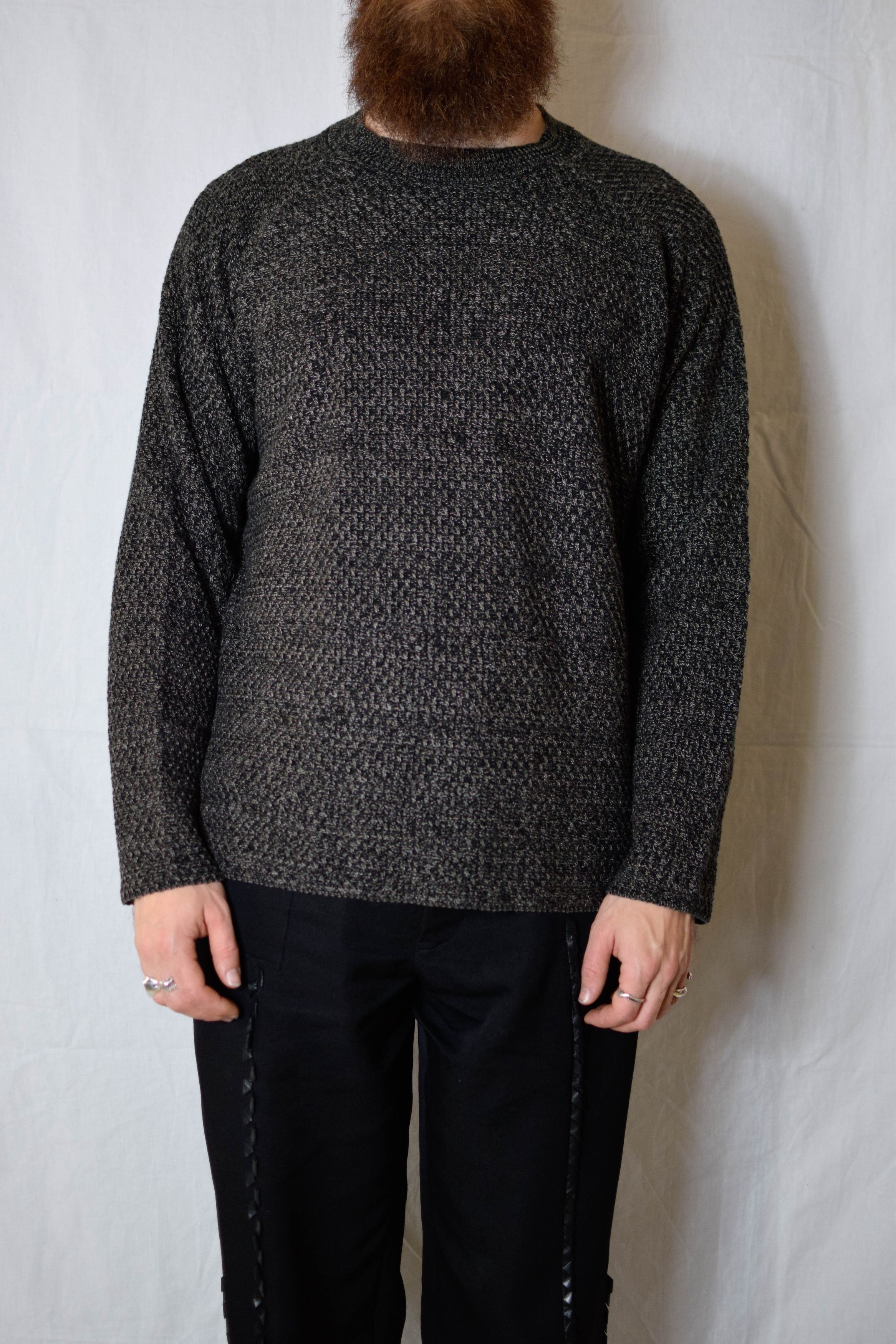 Devoa AW25 Melange Black Knit - KTS-LWML