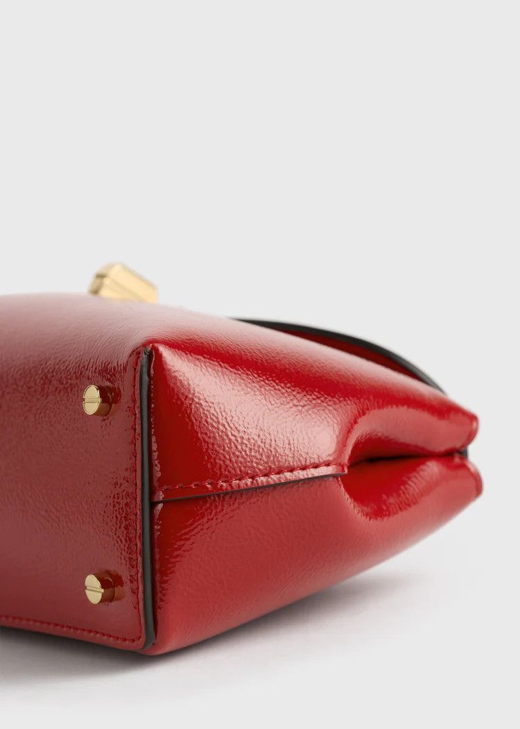 Toteme os11x0726 Size: OS / Mini T-Lock Naplack Clutch in Red Size ONE SIZE - 5 Thumbnail